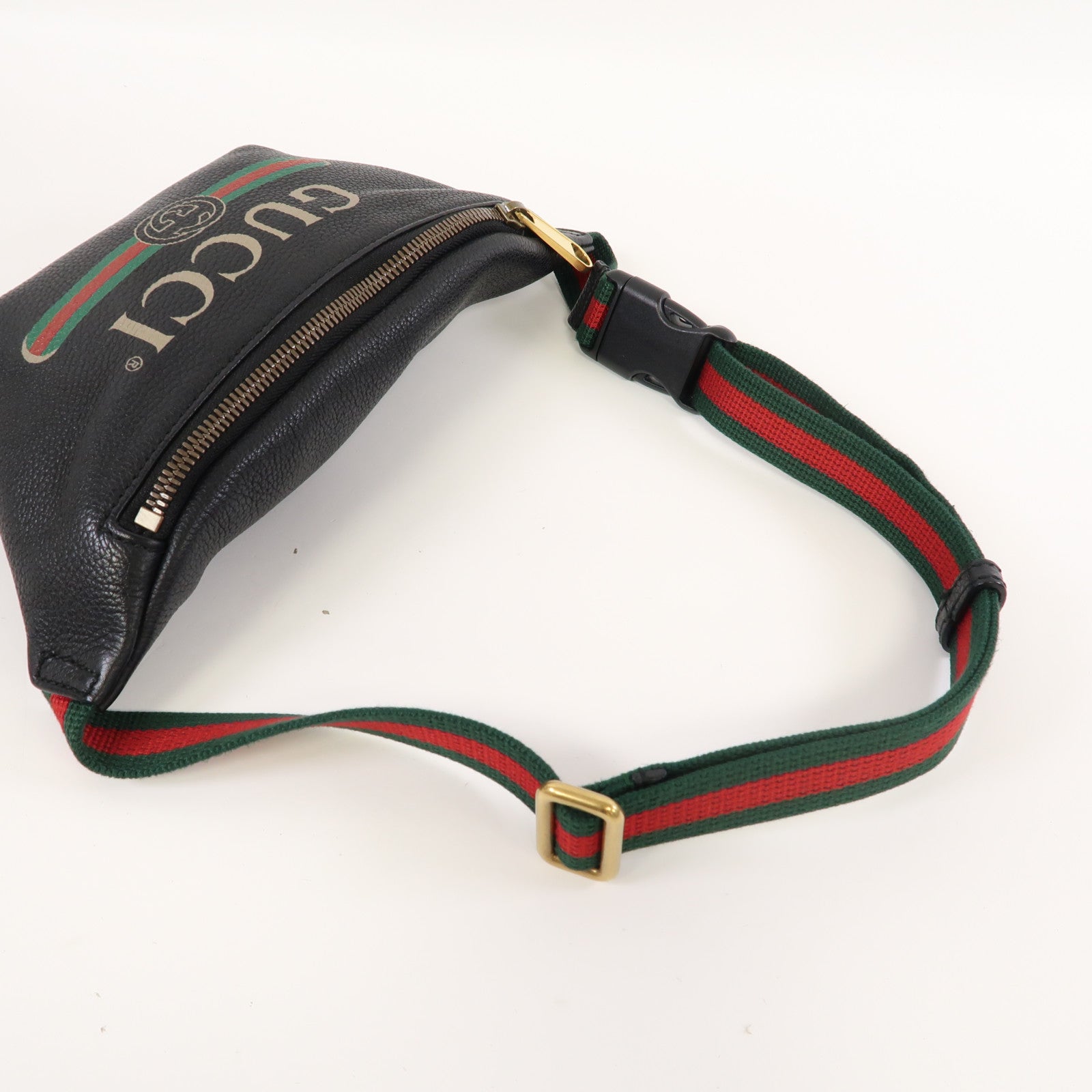 GUCCI 牛皮皮革Small Waist Bag腰包黑色