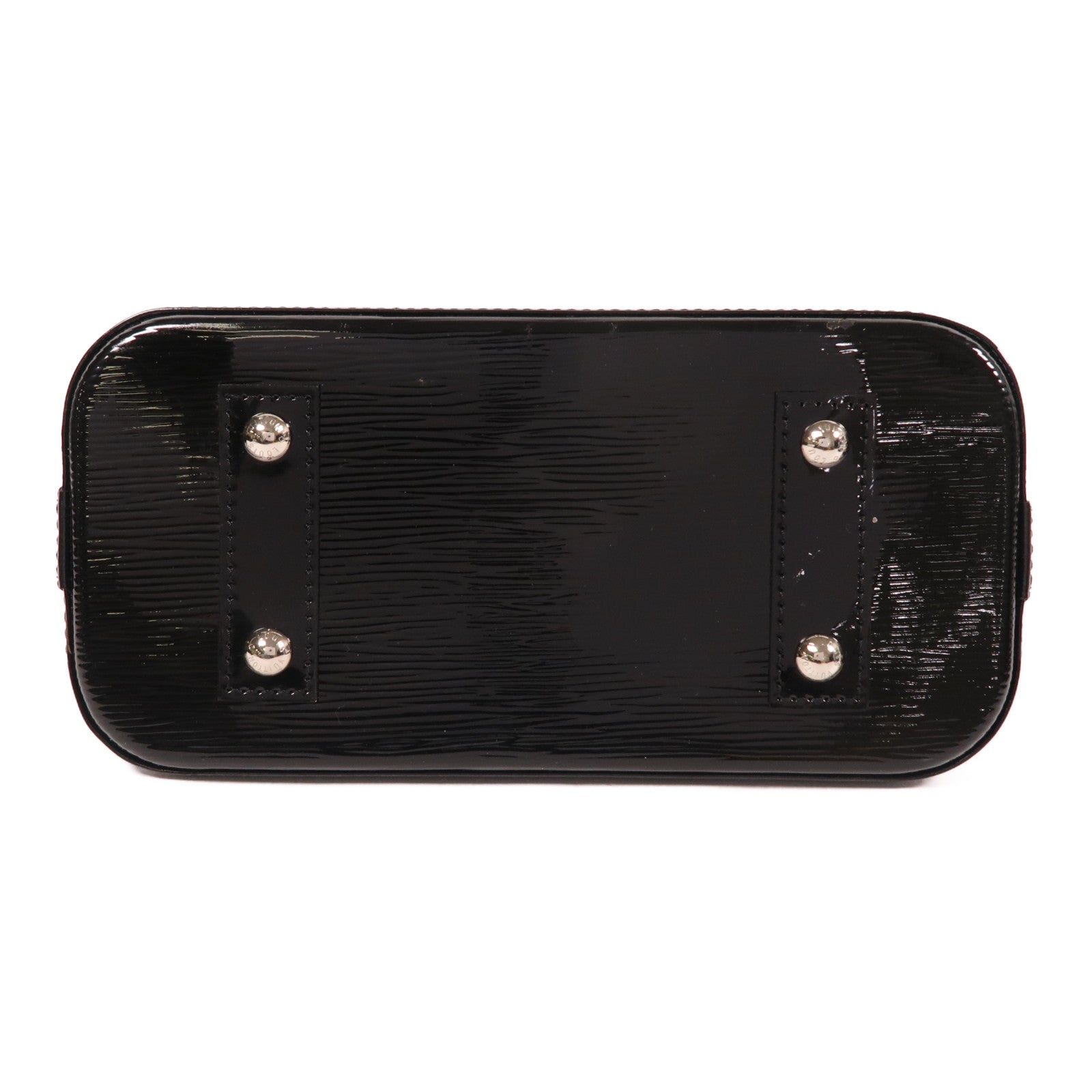 LOUIS VUITTON Epi Electric Alma BB銀扣手挽肩背兩用袋黑色