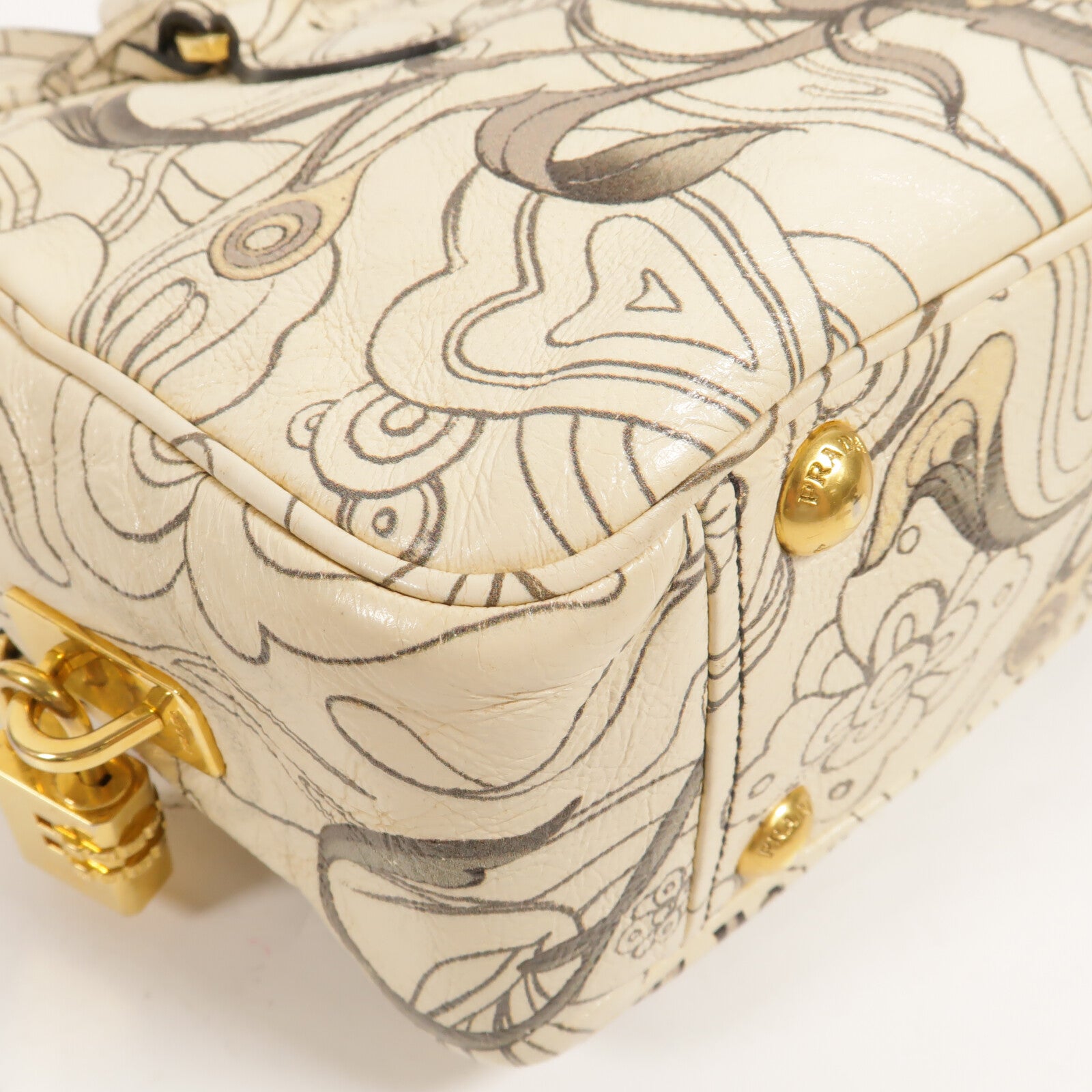 PRADA 牛皮皮革Shoulder Bag手挽肩背兩用袋