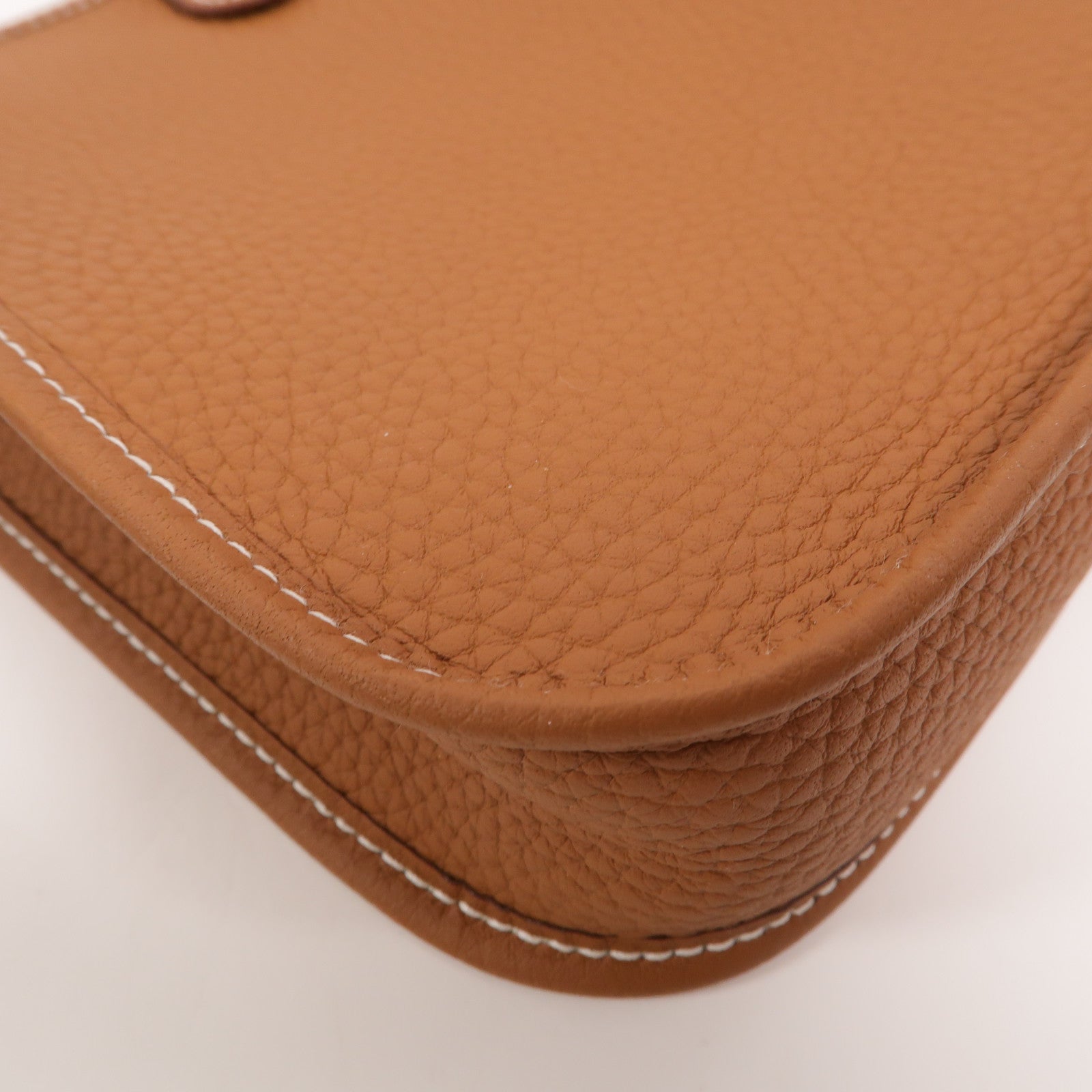 HERMES Clemence皮革Evelyne TPM肩背袋Gold