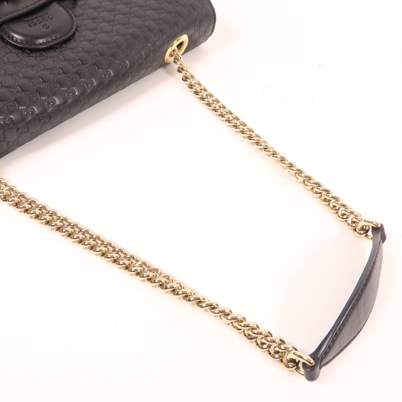 GUCCI 牛皮皮革Chain Shoulder金扣肩背袋