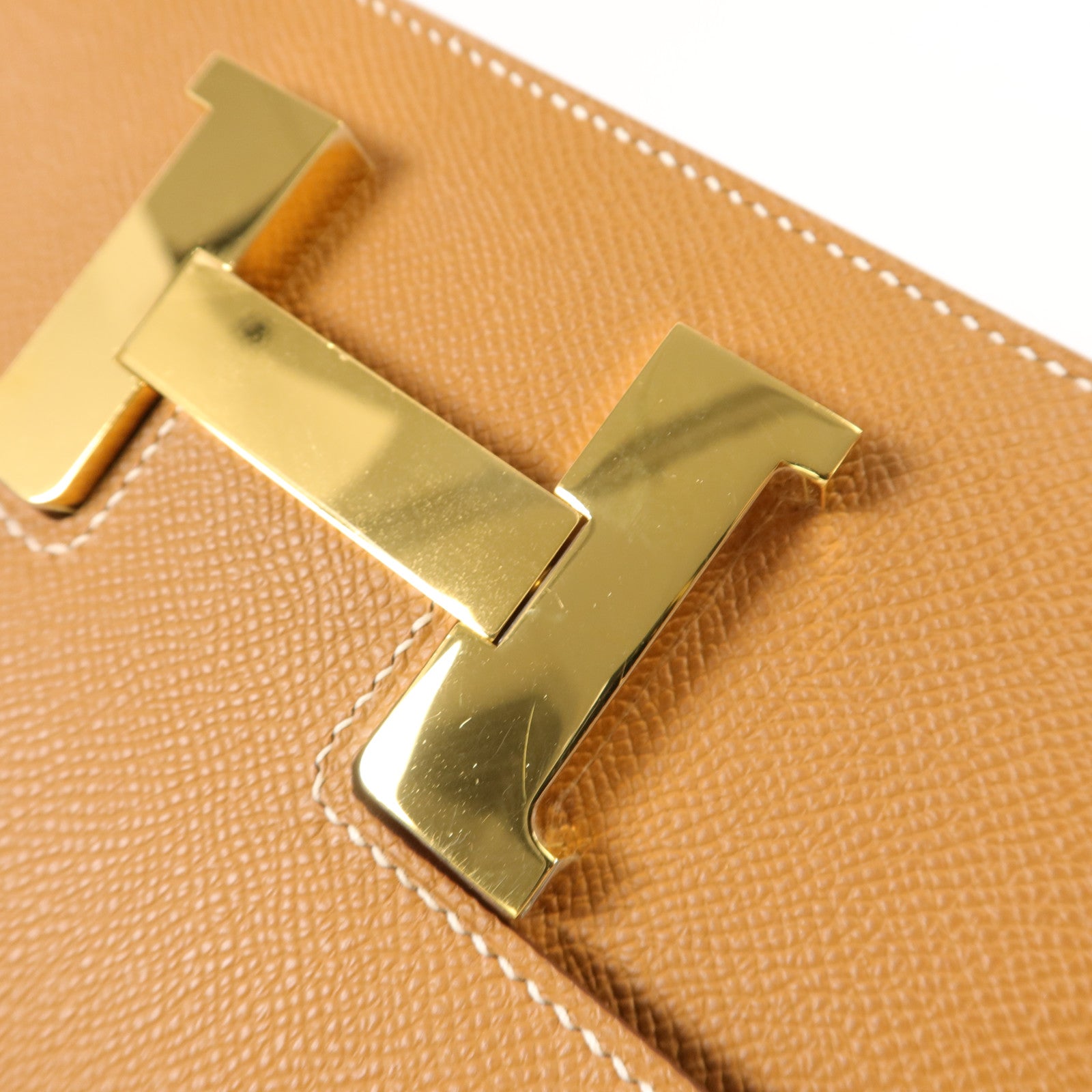 HERMES Epsom皮革Constance 24肩背袋Gold