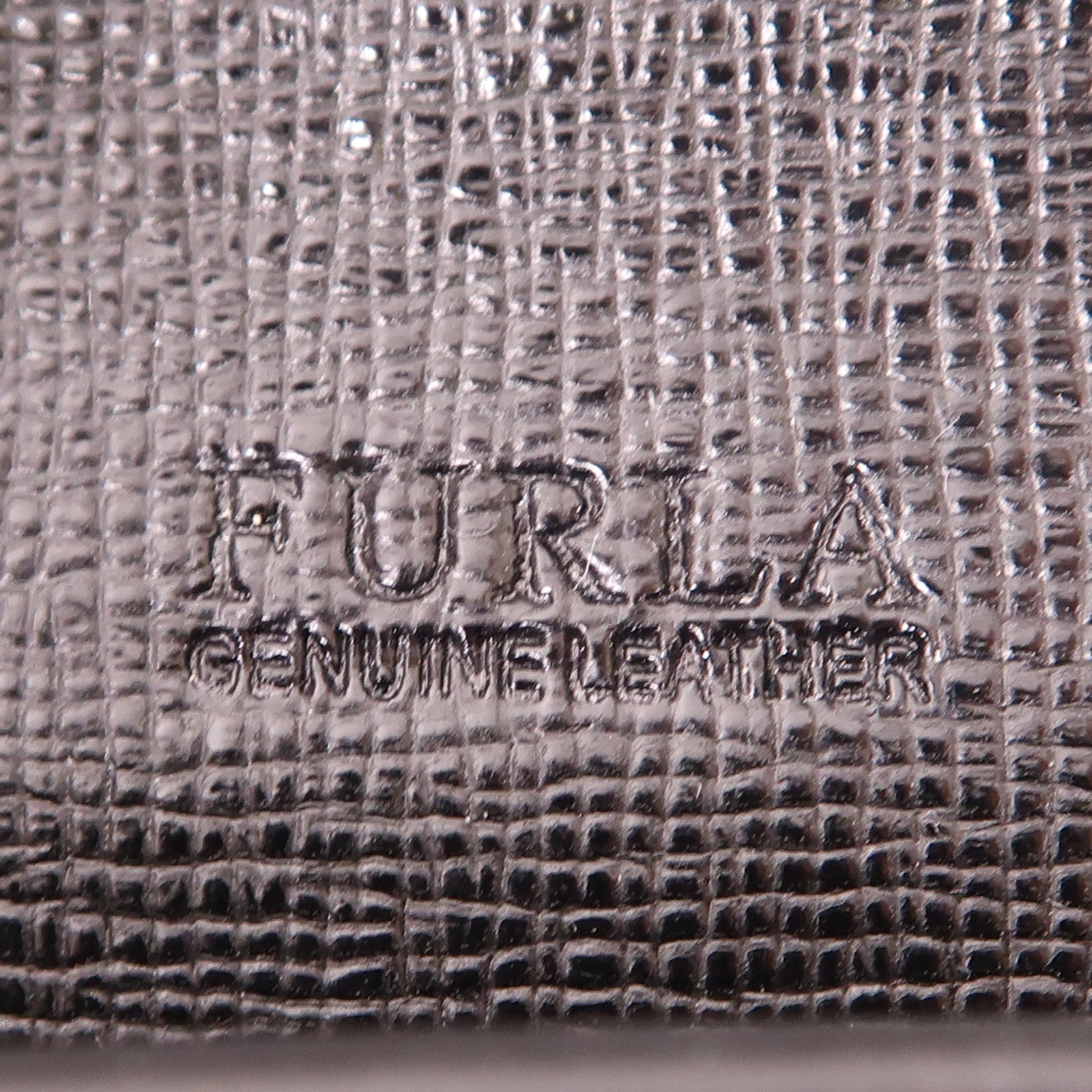 Furla 塗層帆布Chain Shoulder金扣鏈帶肩背袋