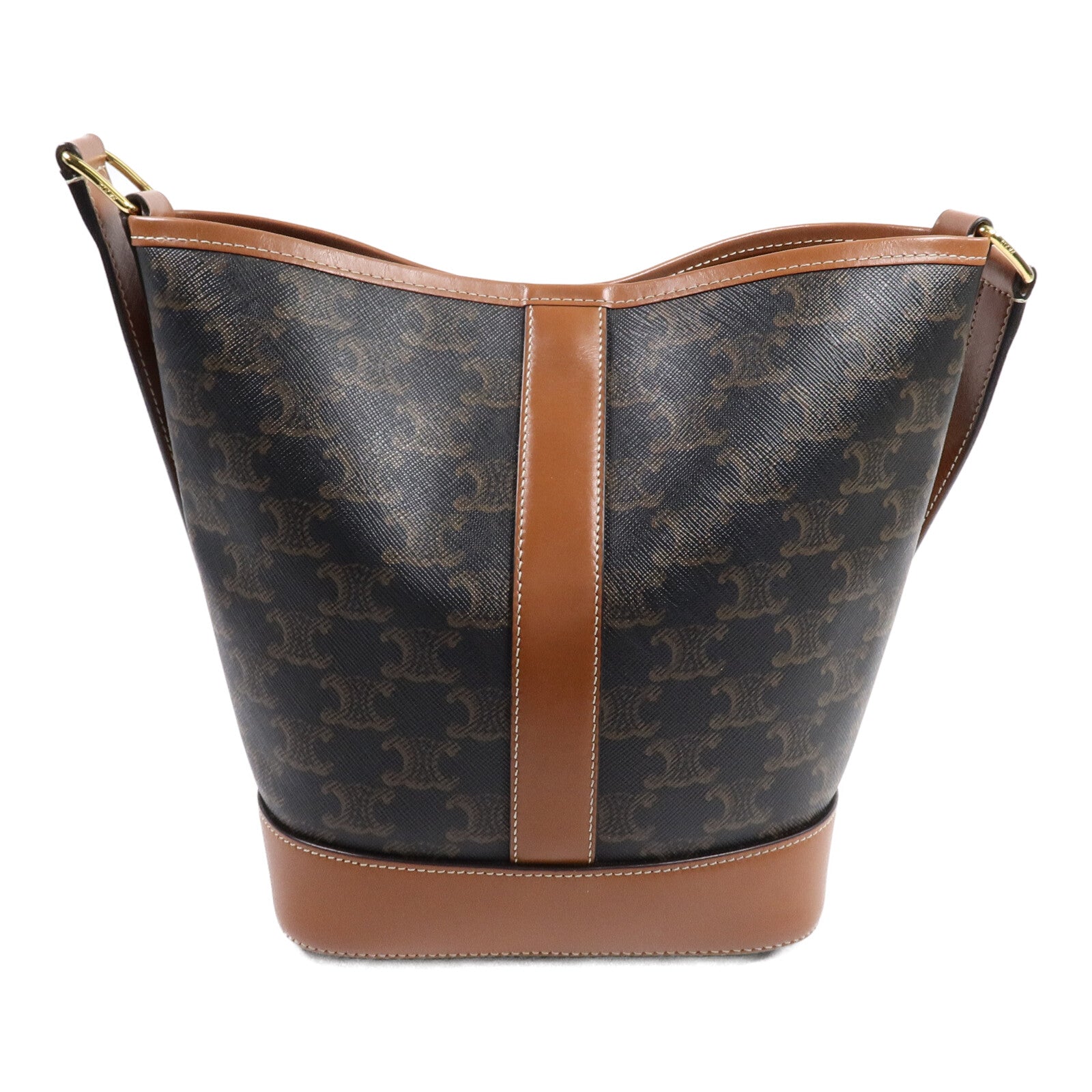 CELINE 塗層帆布Triomple Small Bucket Bag肩背袋
