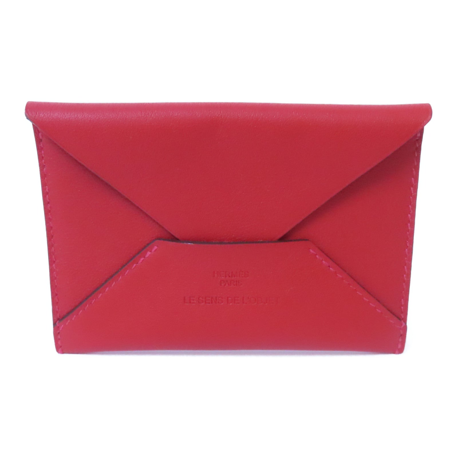 HERMES 【限時優惠】Swift皮革Card Case卡片套Vermillion/紅色