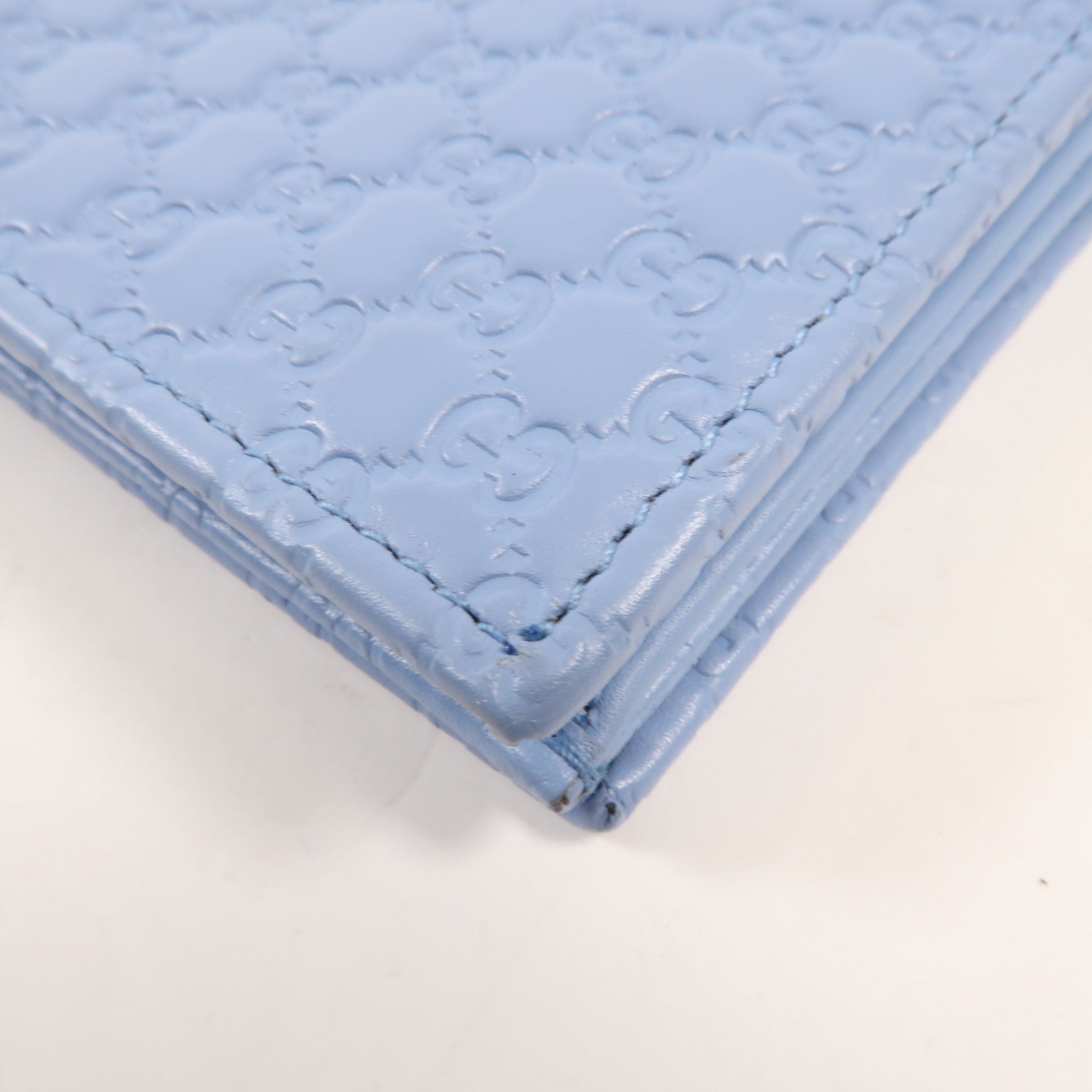 GUCCI Guccissima皮革Shoulder Wallet銀扣肩背袋