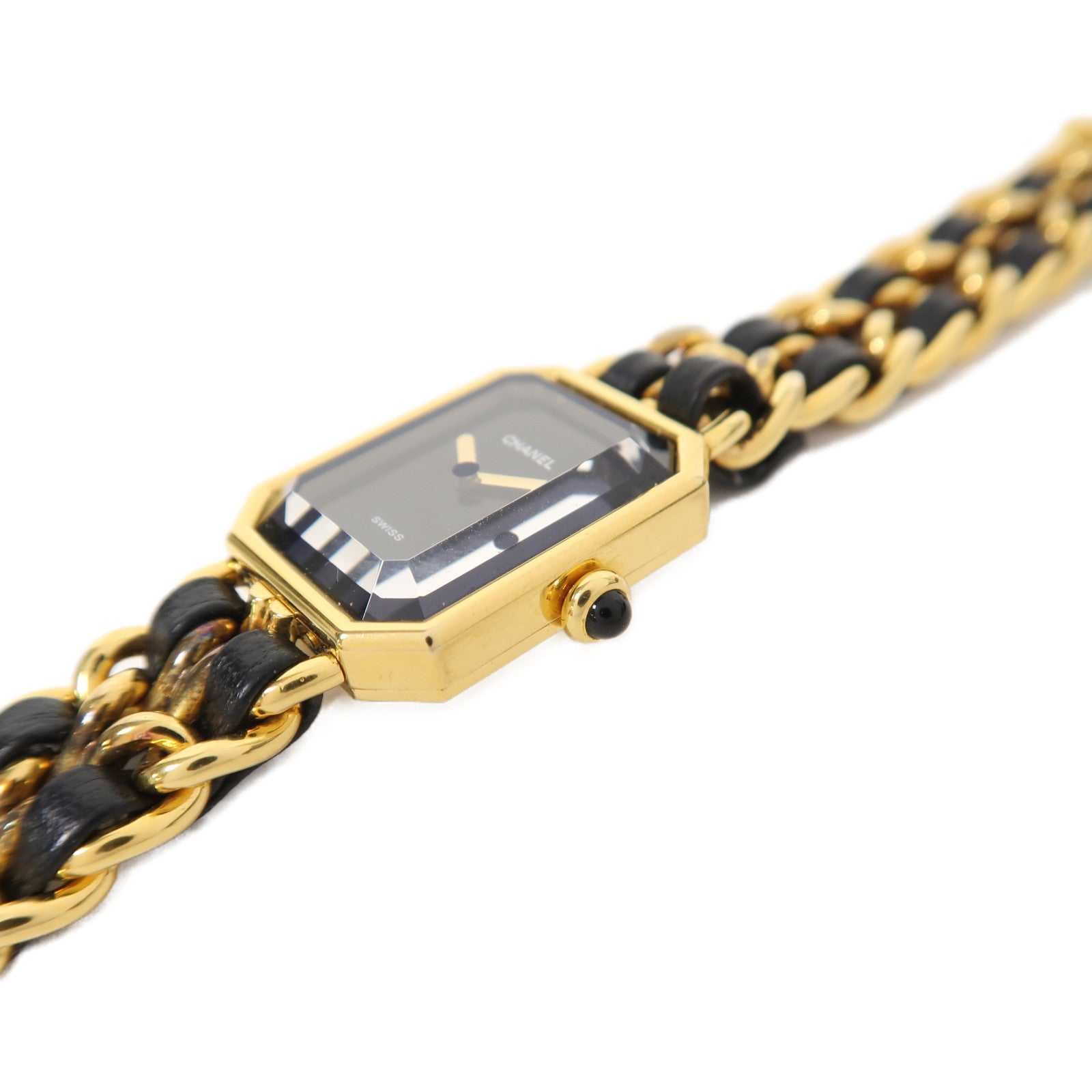 CHANEL Premiere M鍍金手錶石英機芯黑色