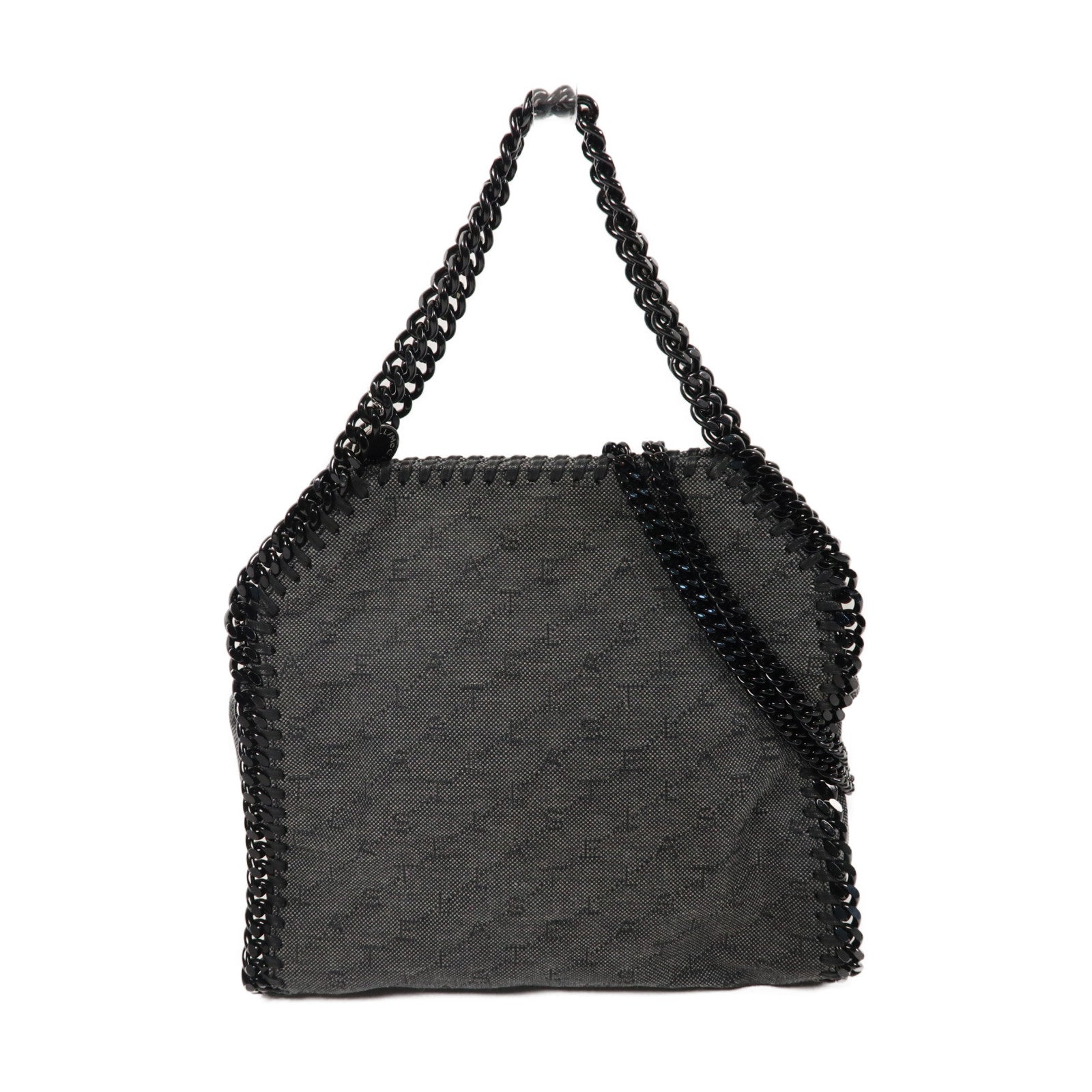 Stella McCartney 布質Stella Mccartney手挽肩背兩用袋灰色