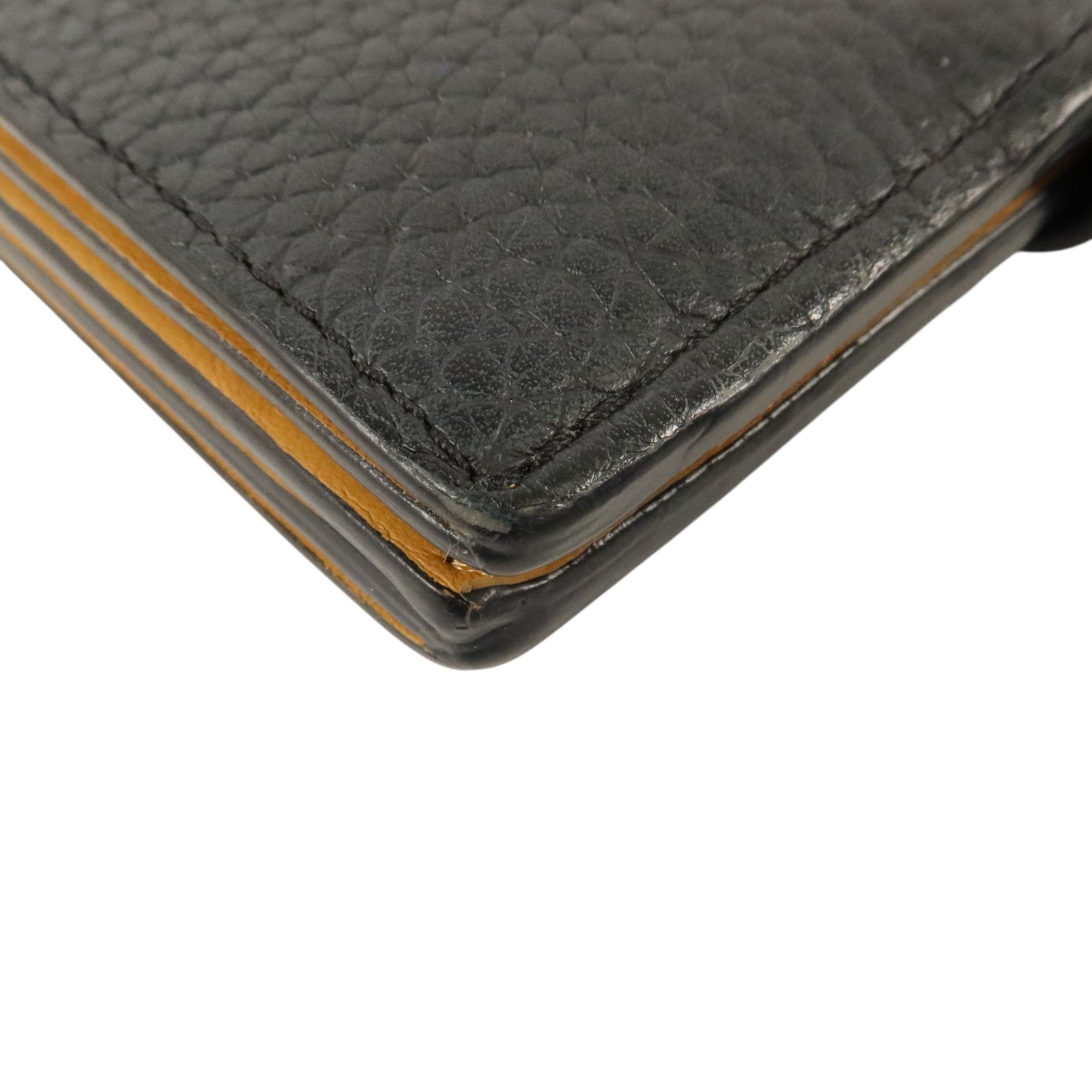 LOUIS VUITTON Taurillon Capuines Wallet金扣錢包