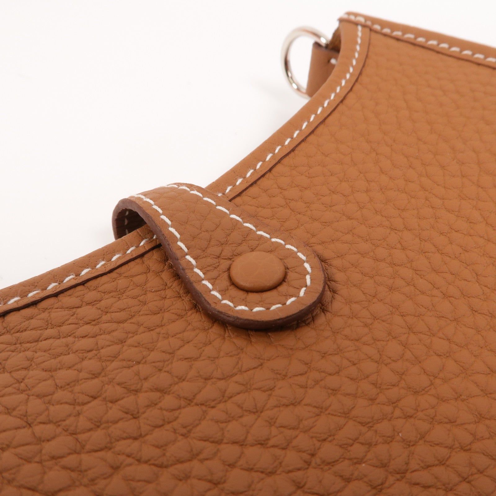 HERMES Clemence皮革Evelyne TPM肩背袋Gold