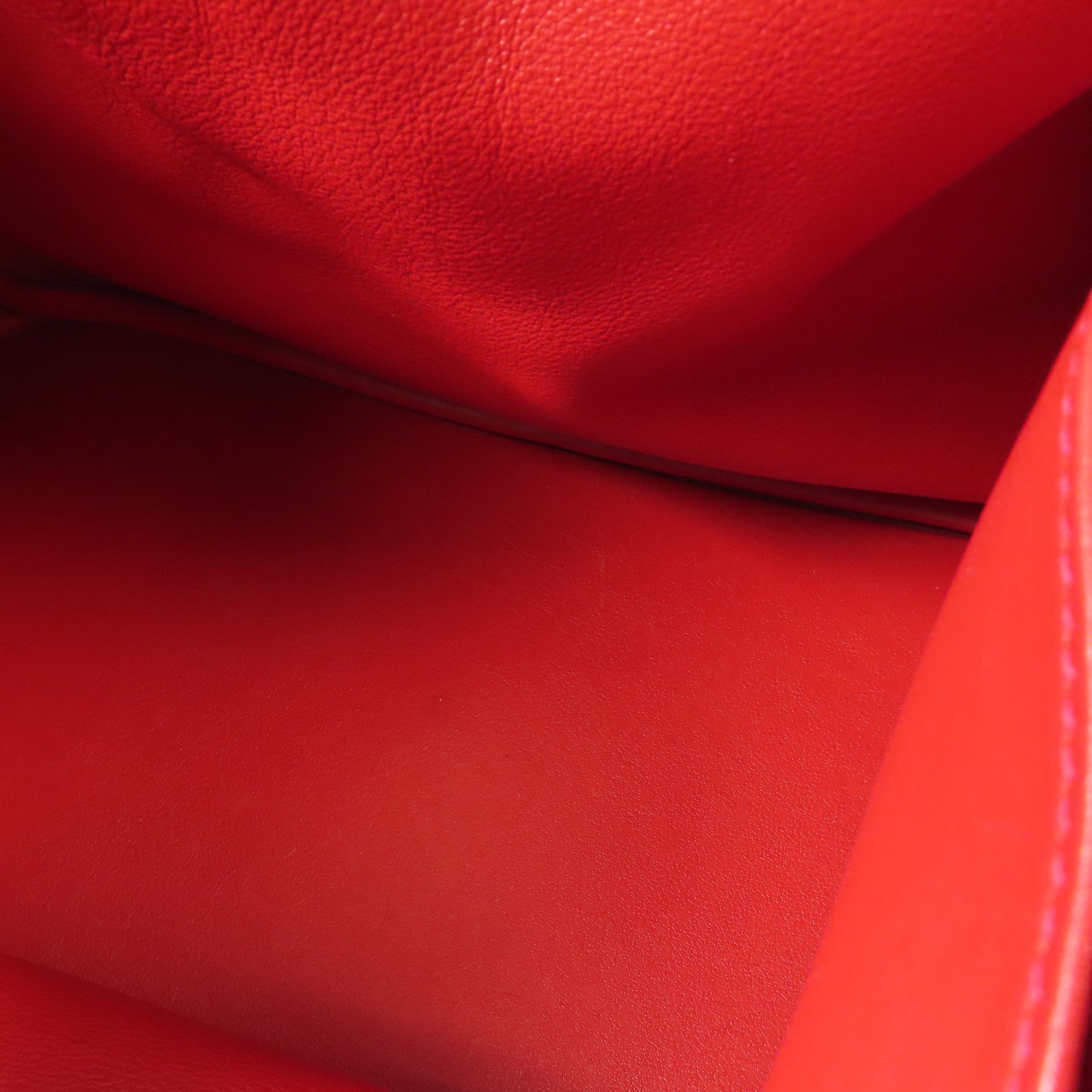 HERMES Swift皮革Lindy 30銀扣手挽肩背兩用袋Rouge Tomate