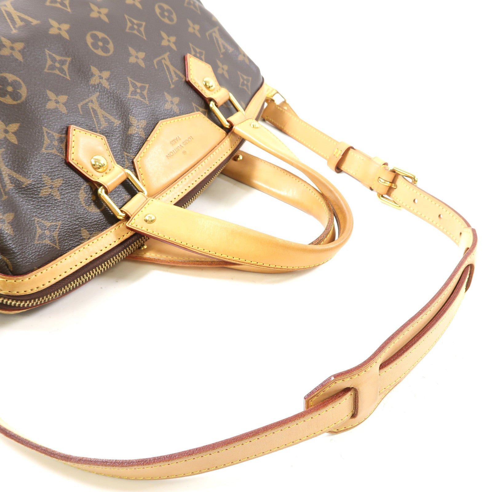LOUIS VUITTON Monogram Retiro金扣手挽肩背兩用袋啡色