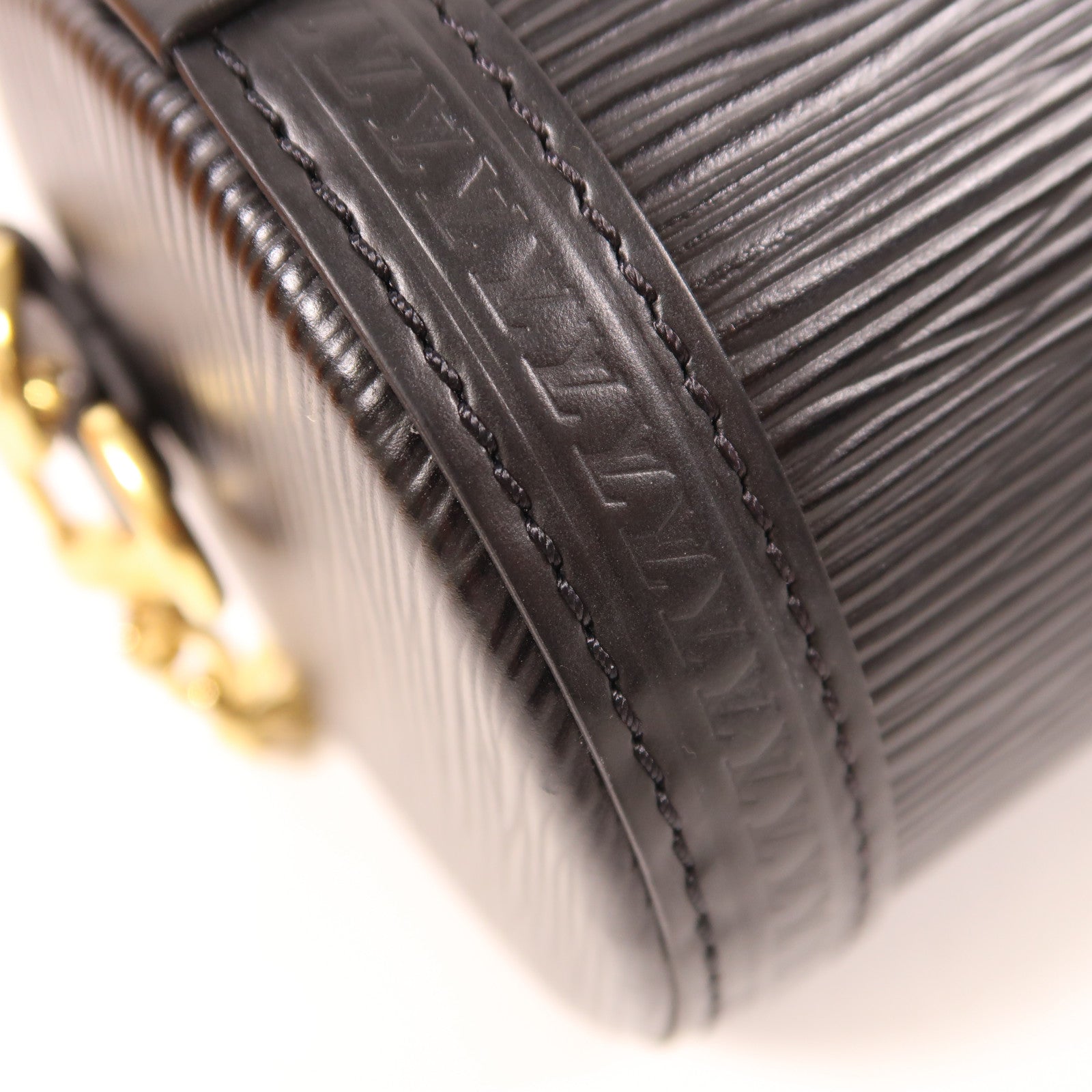 LOUIS VUITTON LV GHW Papillon Trunk 2 Way Shoulder Handbag M58655 Epi Black