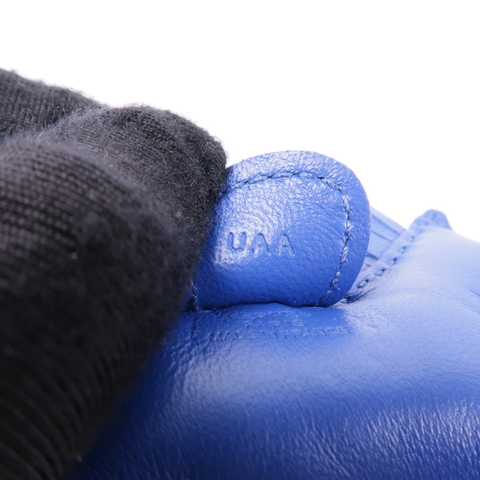 HERMES Milo皮革/Swift皮革Rodeo PM掛飾Bleu France