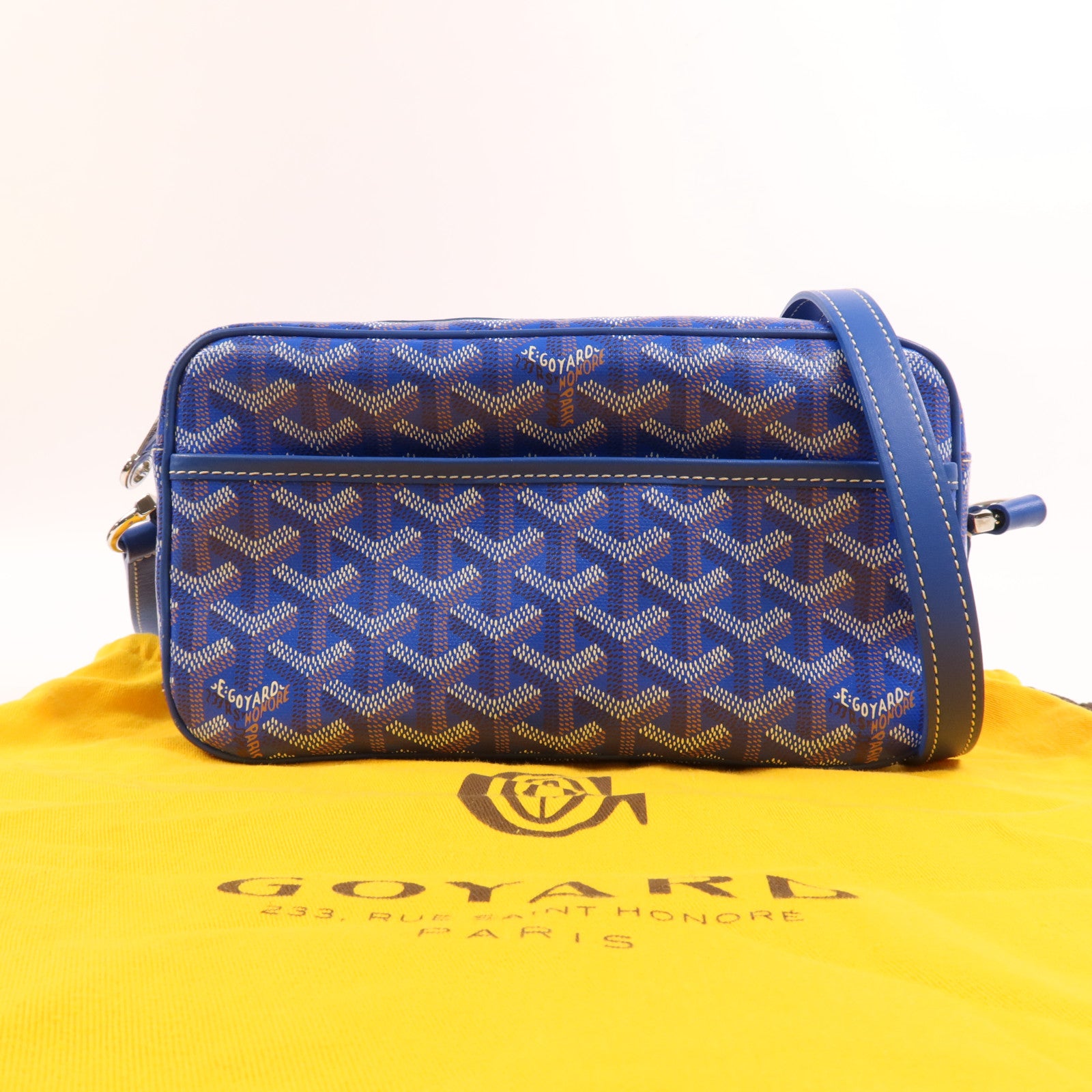 GOYARD 塗層帆布Sac Cap Vert銀扣肩背袋