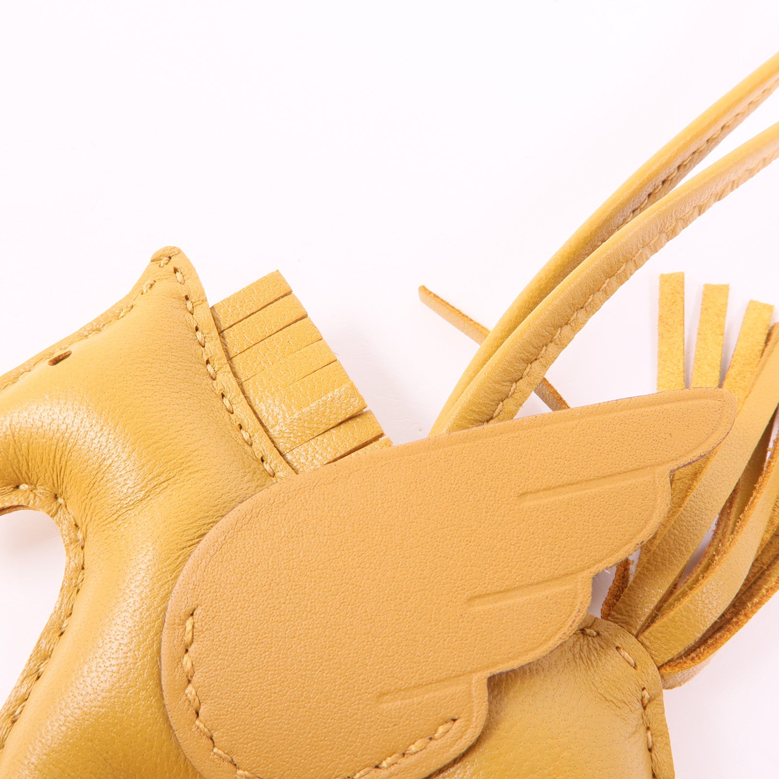 HERMES Swift皮革Rodeo Pegase PM掛飾Gold