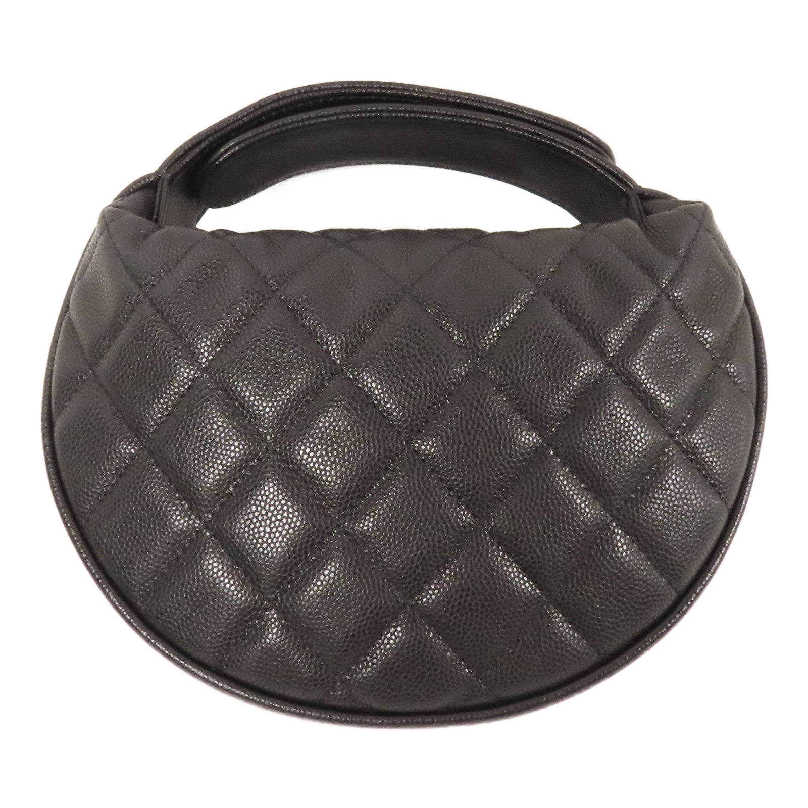 CHANEL 牛皮皮革Hobo Pouch金扣鏈帶手挽袋