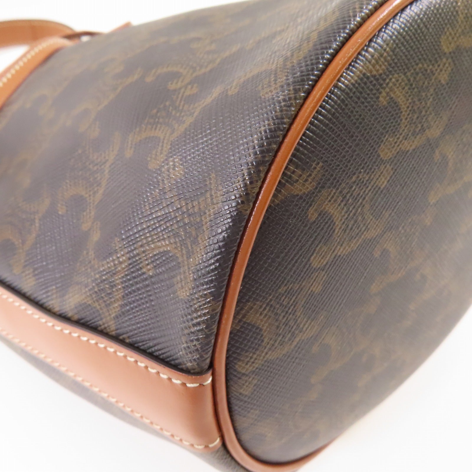 CELINE 【激減優惠】塗層帆布Shoulder Bag金扣肩背袋