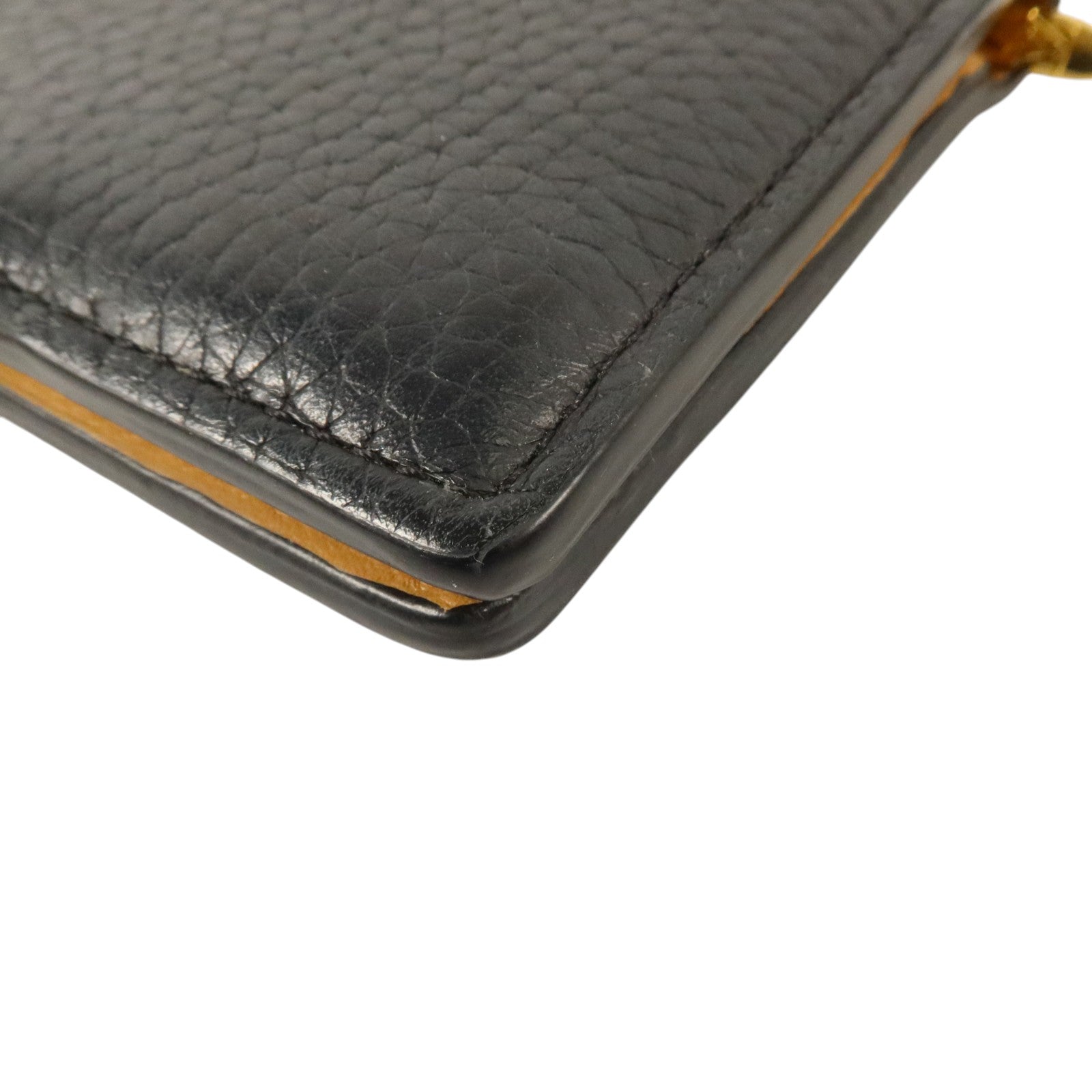 LOUIS VUITTON Taurillon Capuines Wallet金扣錢包