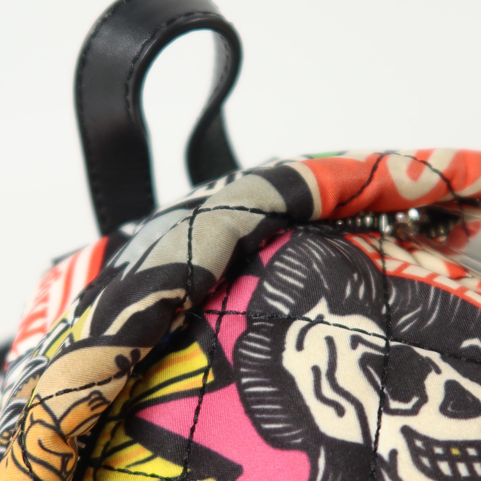MOSCHINO 尼龍Rucksack銀扣背包