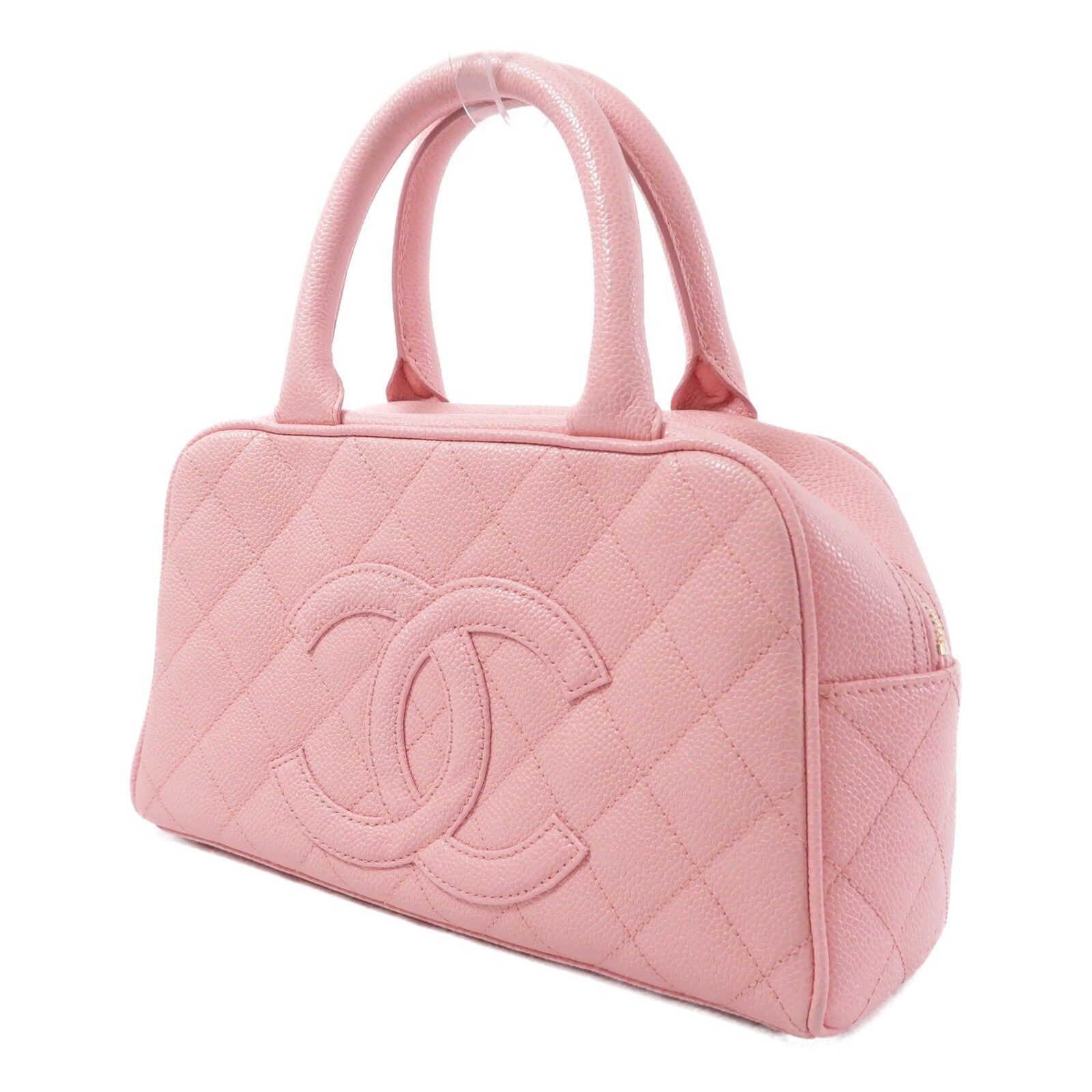 CHANEL 牛皮皮革Vintage Mini Boston Bowing Bag手挽袋