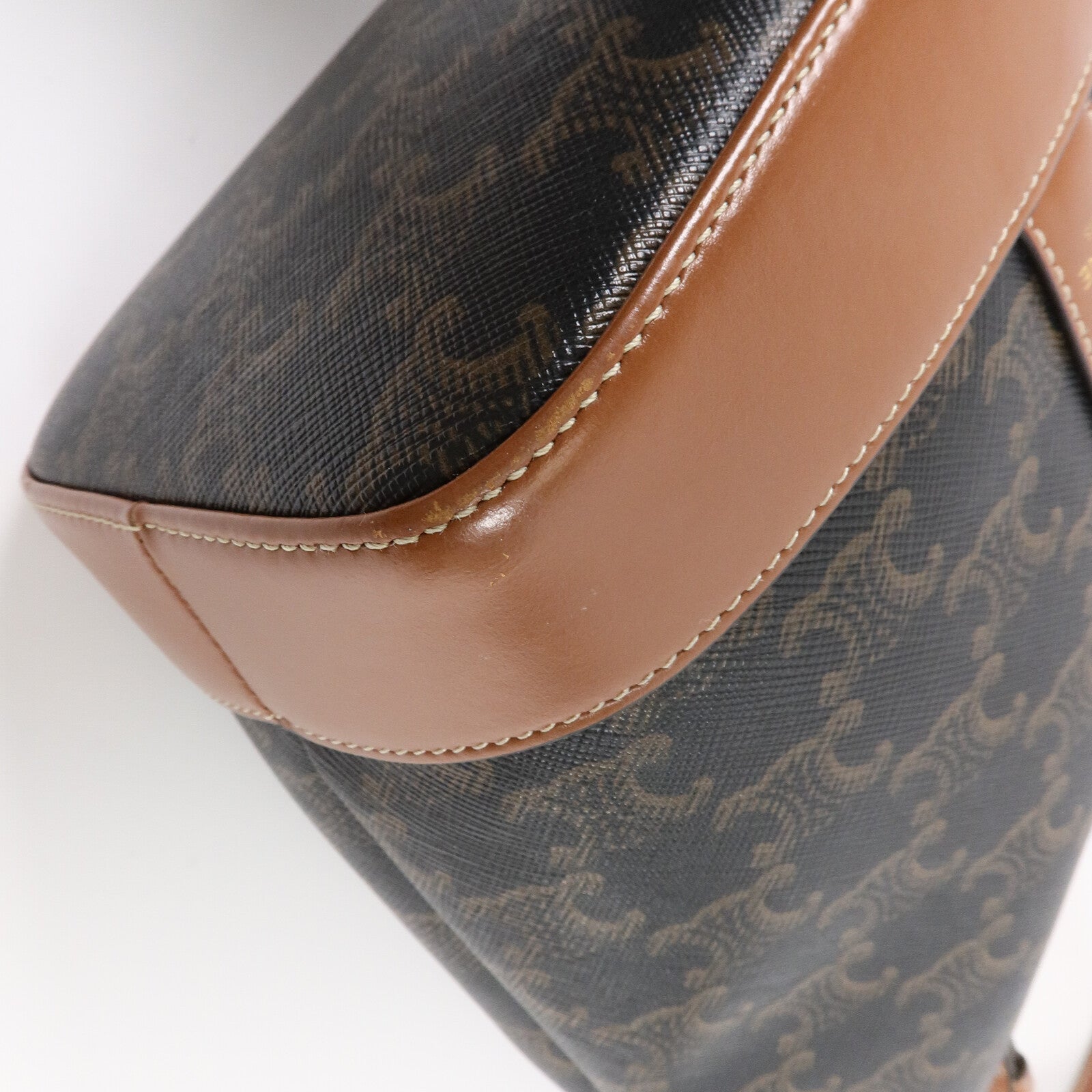 CELINE 塗層帆布Triomple Small Bucket Bag肩背袋