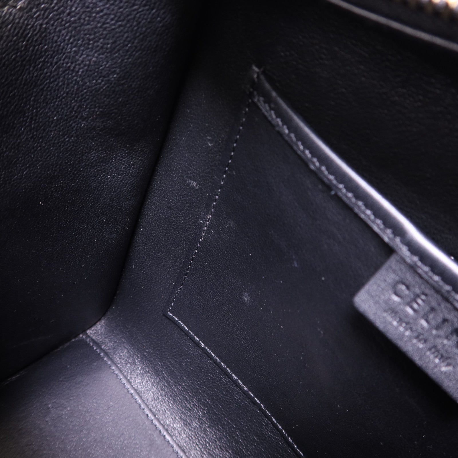 CELINE 蜥蝪皮革/牛皮皮革Nano Luggage金扣手挽肩背兩用袋