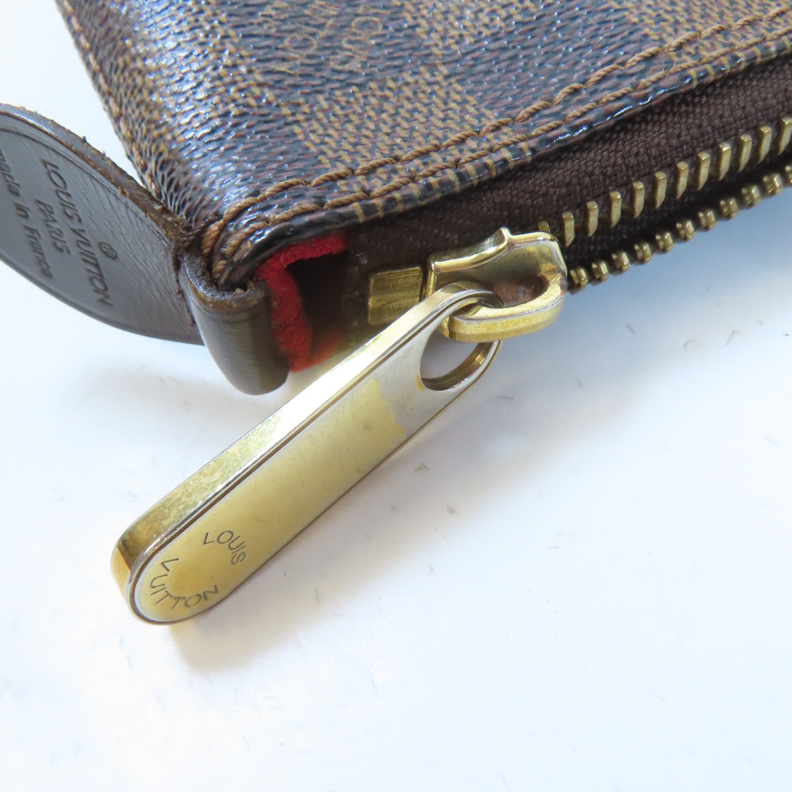 LOUIS VUITTON Damier Saleya PM金扣肩背袋啡色