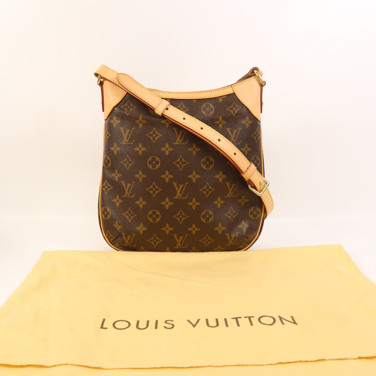 LOUIS VUITTON Monogram Odeon PM金扣肩背袋