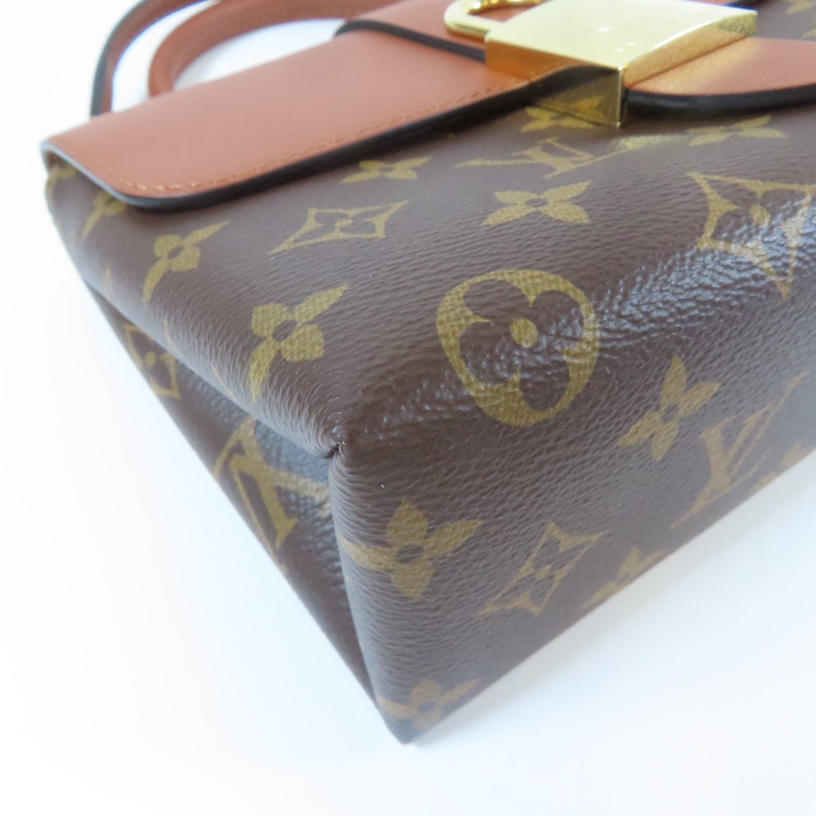 LOUIS VUITTON 【激減優惠】Monogram Locky BB金扣手挽肩背兩用袋啡色