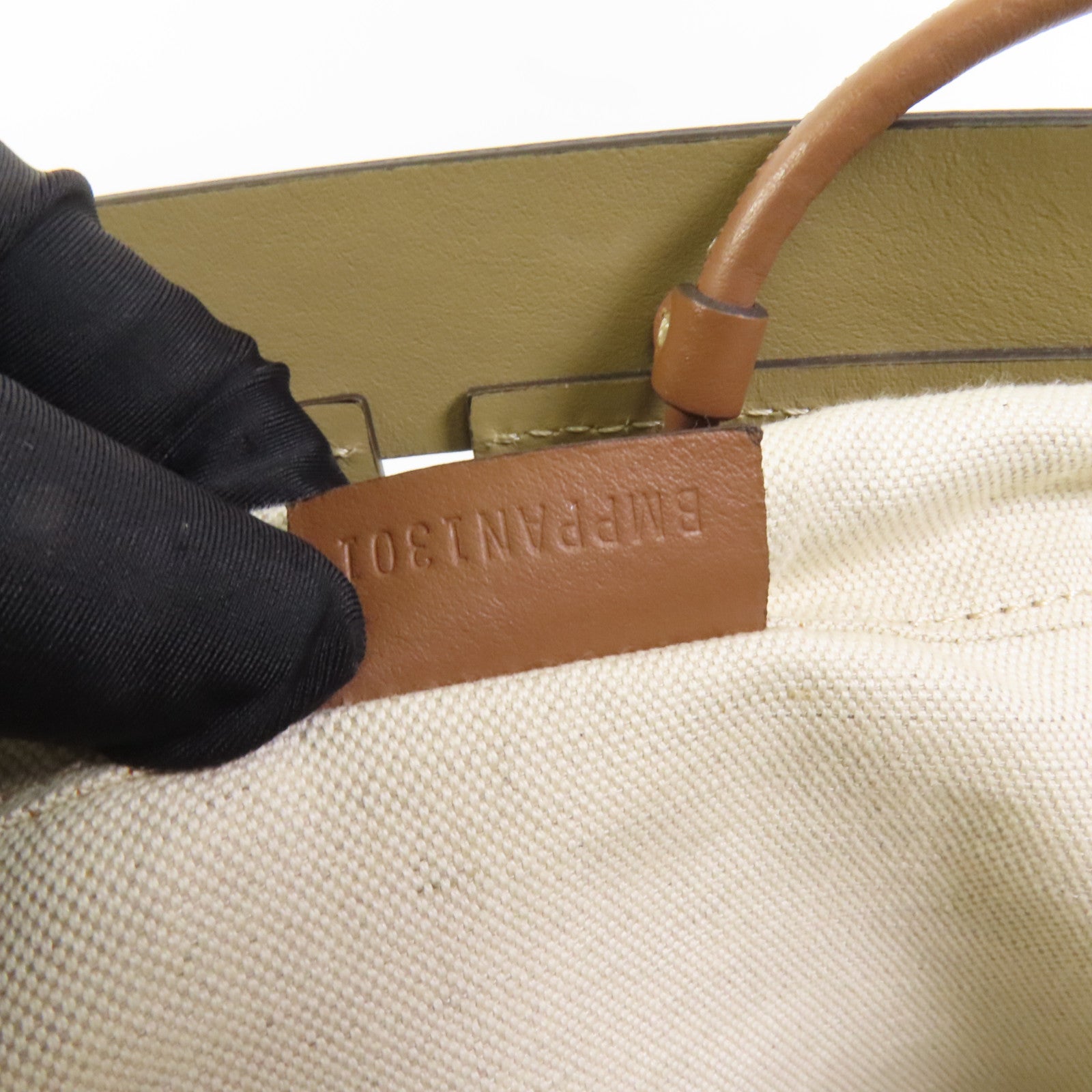 BURBERRY 牛皮皮革/帆布Shoulder Bag金扣肩背袋