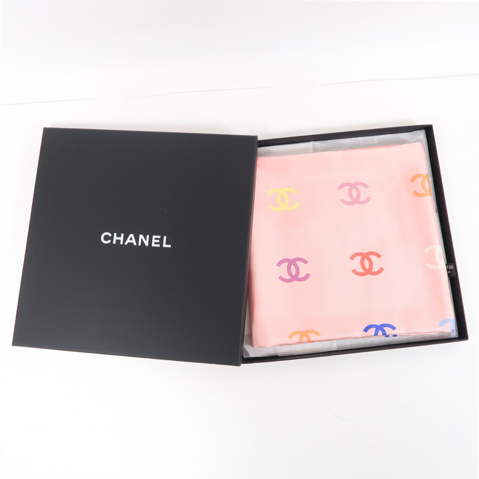 CHANEL 絲質Scarf絲巾粉紅色