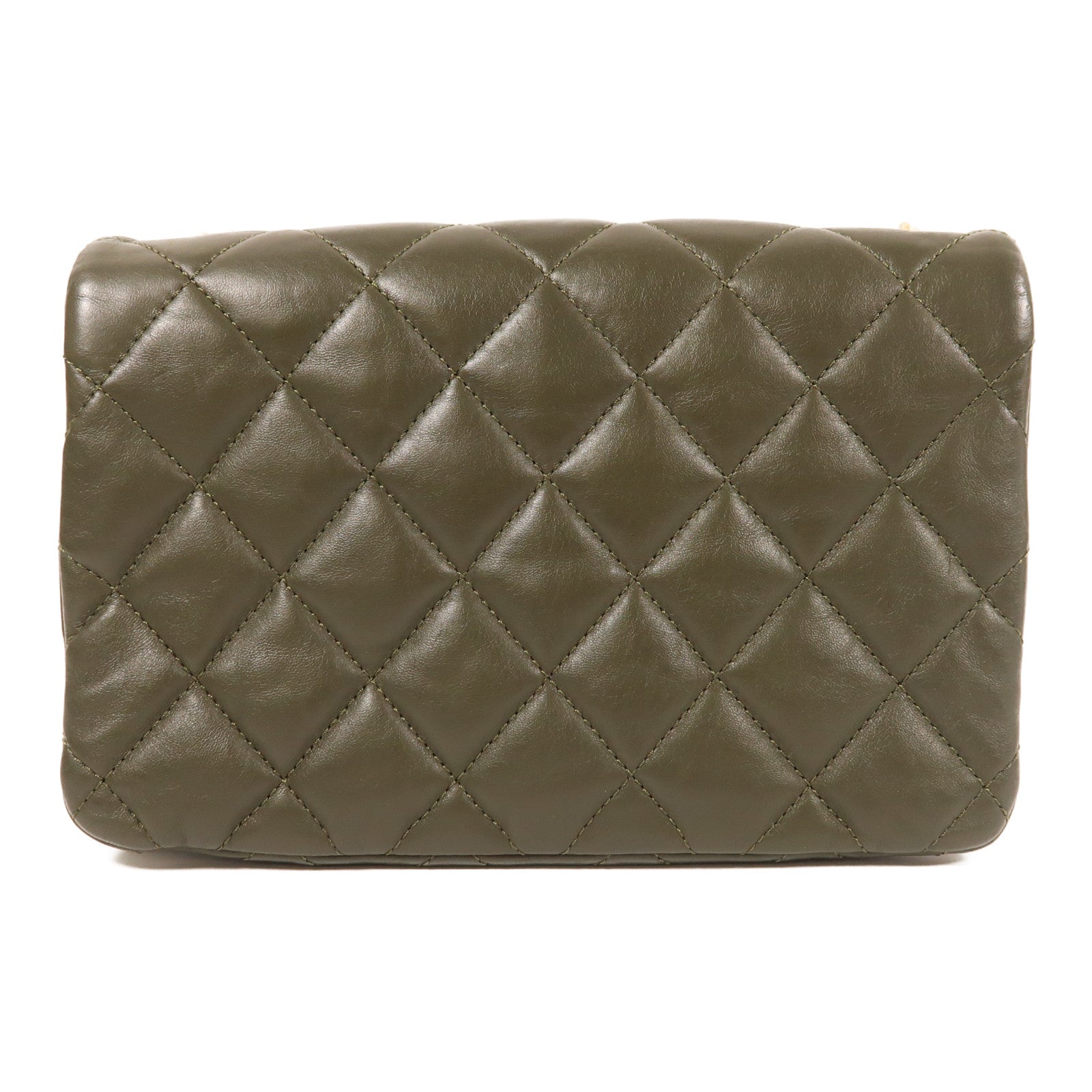 CHANEL 羊皮皮革Chain Shoulder Bag金扣鏈帶肩背袋