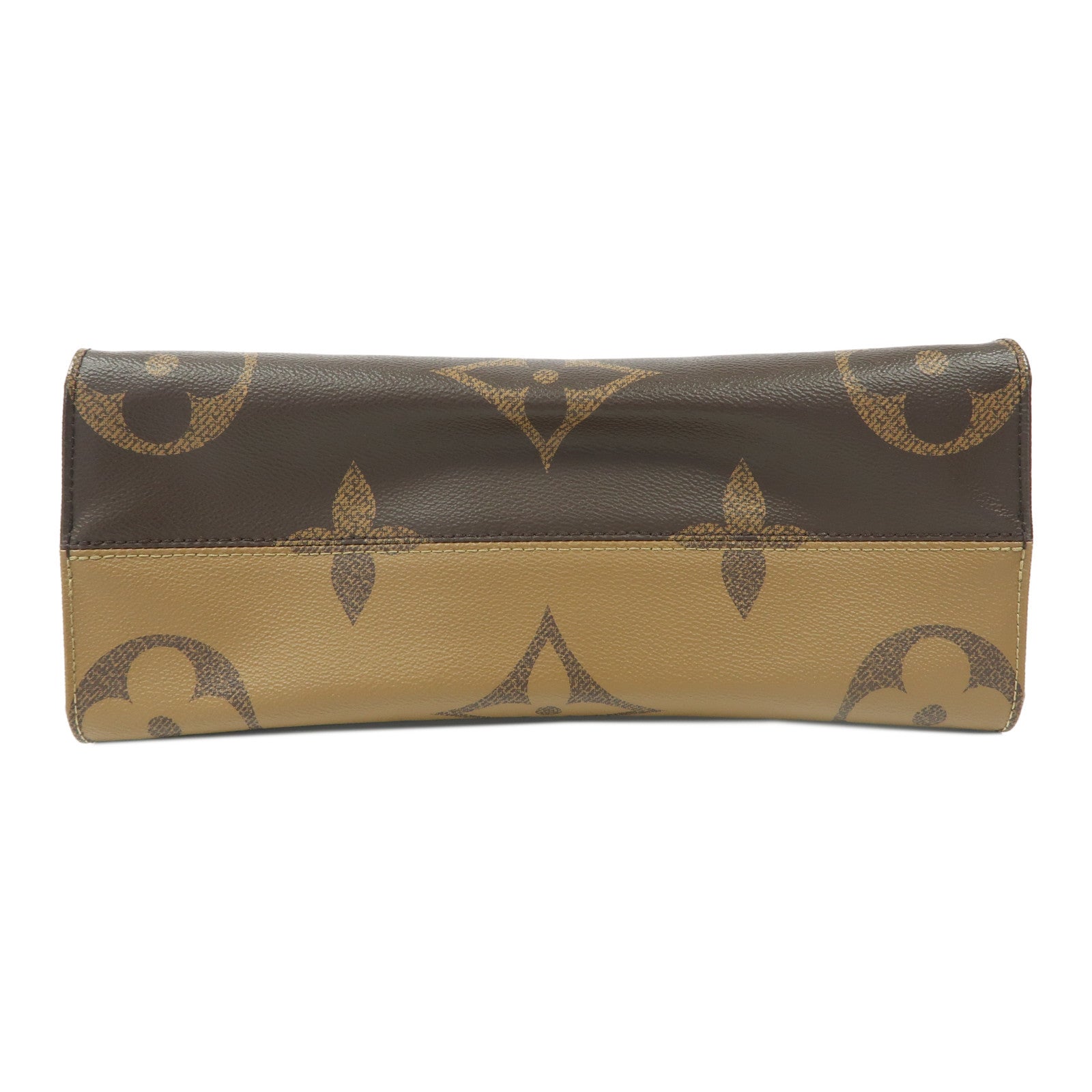LOUIS VUITTON Monogram On The Go MM金扣手挽肩背兩用袋啡色