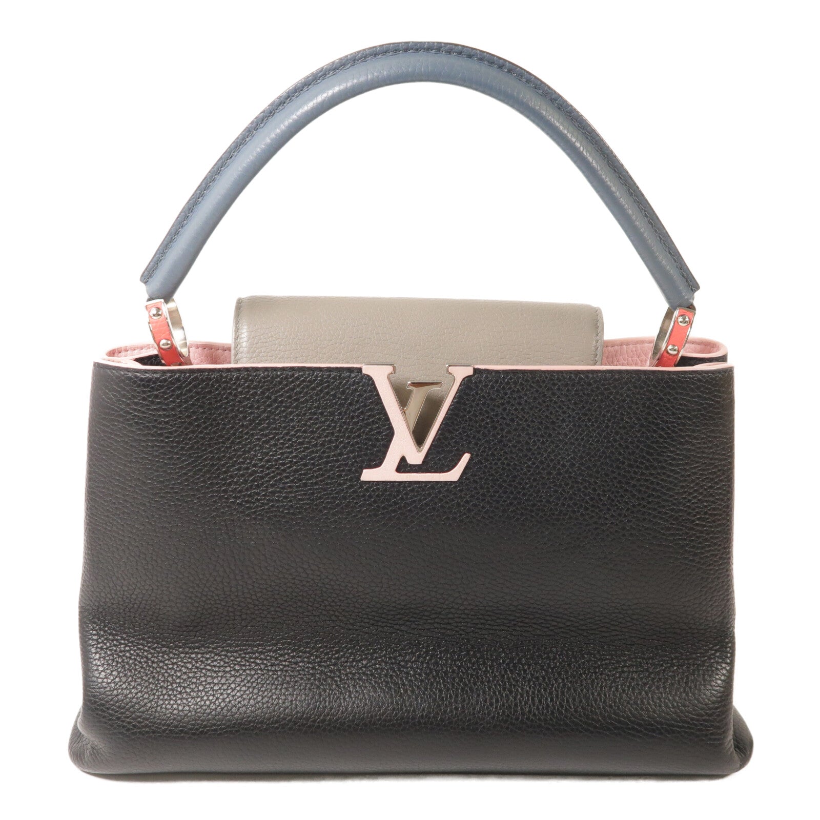 LOUIS VUITTON 牛皮皮革Capucines MM手挽袋