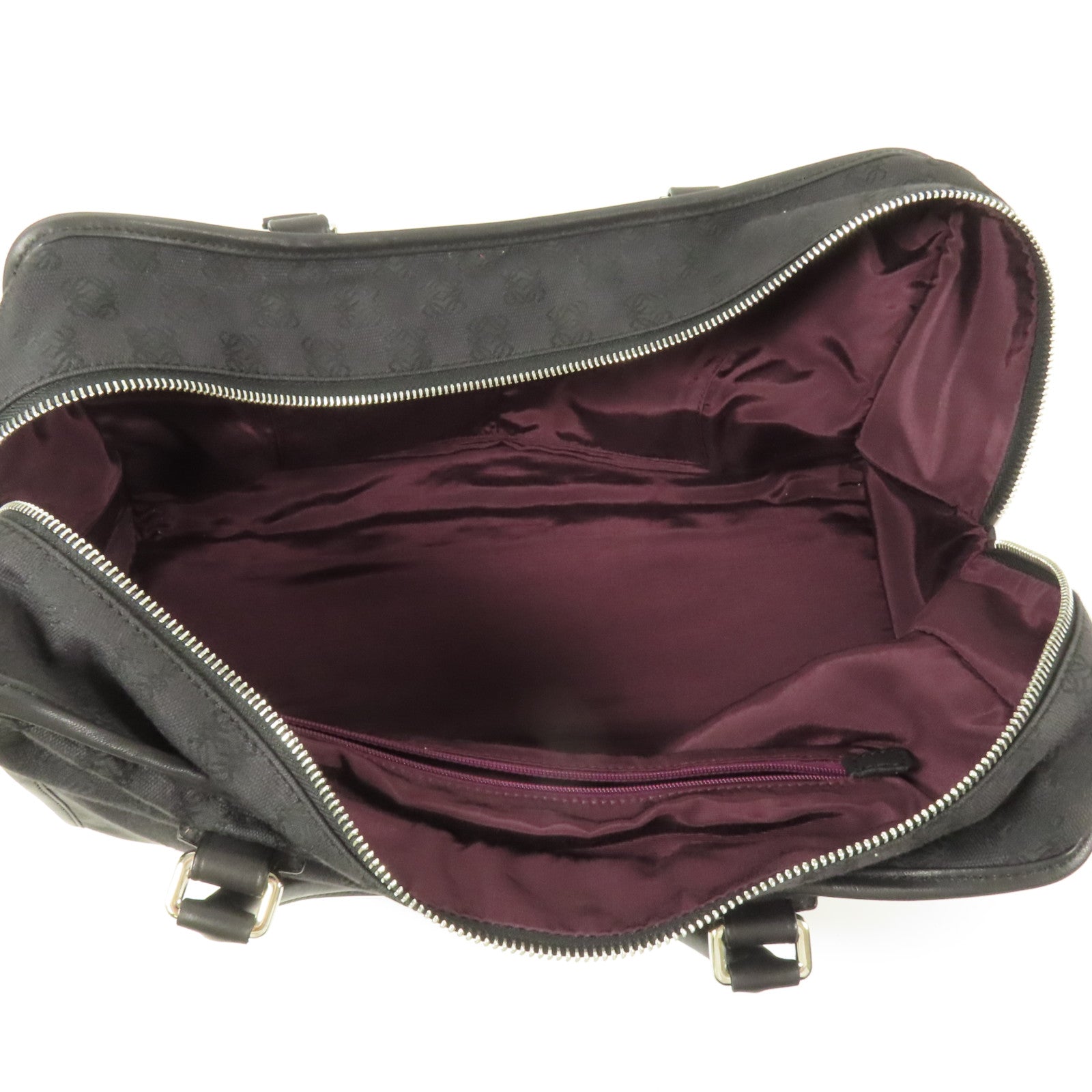 LOEWE 帆布Amazona銀扣手挽袋