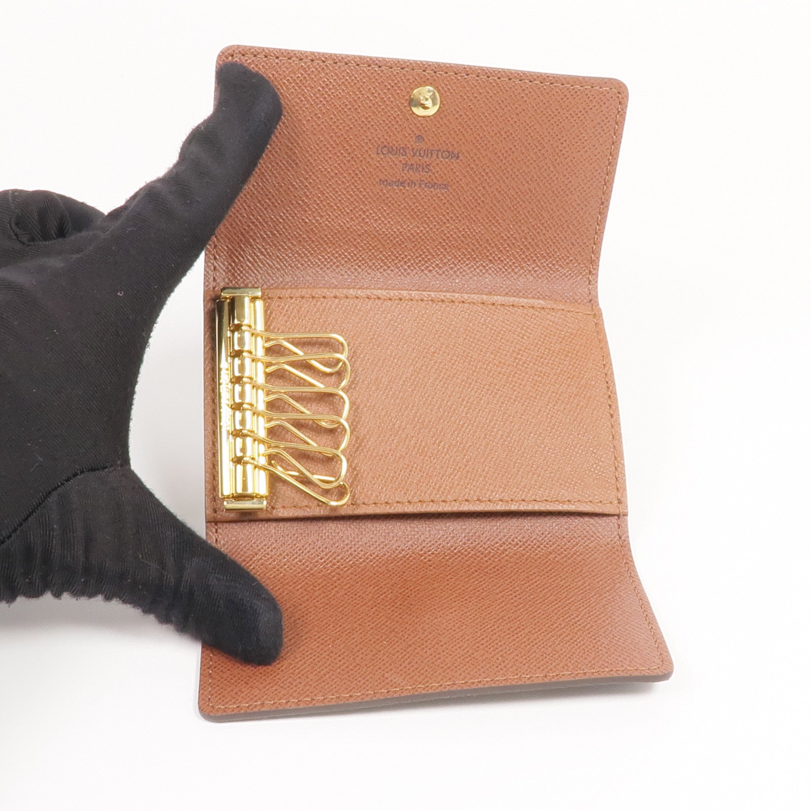 LOUIS VUITTON Monogram 6 Key Holder金扣鎖匙包