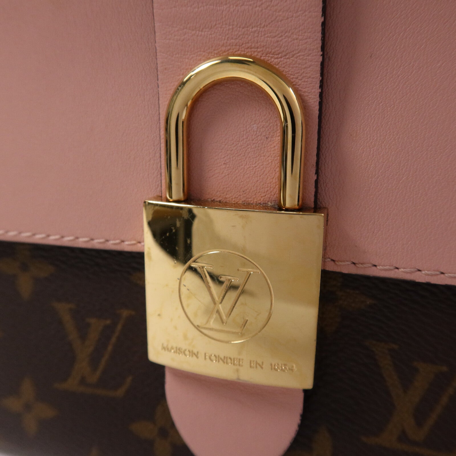 LOUIS VUITTON Monogram Locky BB金扣手挽肩背兩用袋