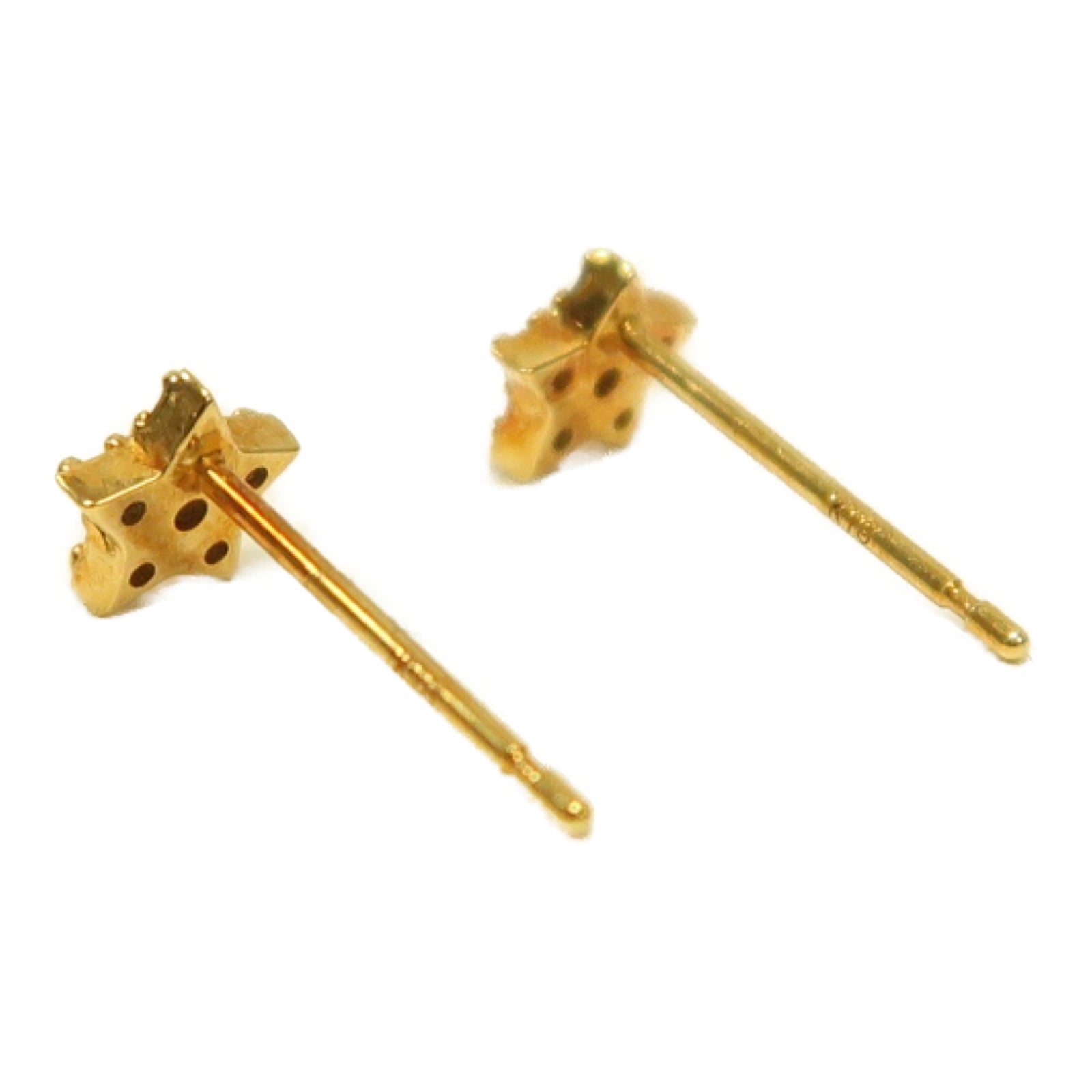 JEWELRY 18K黃金Diamond Earrings鑽石耳環金色