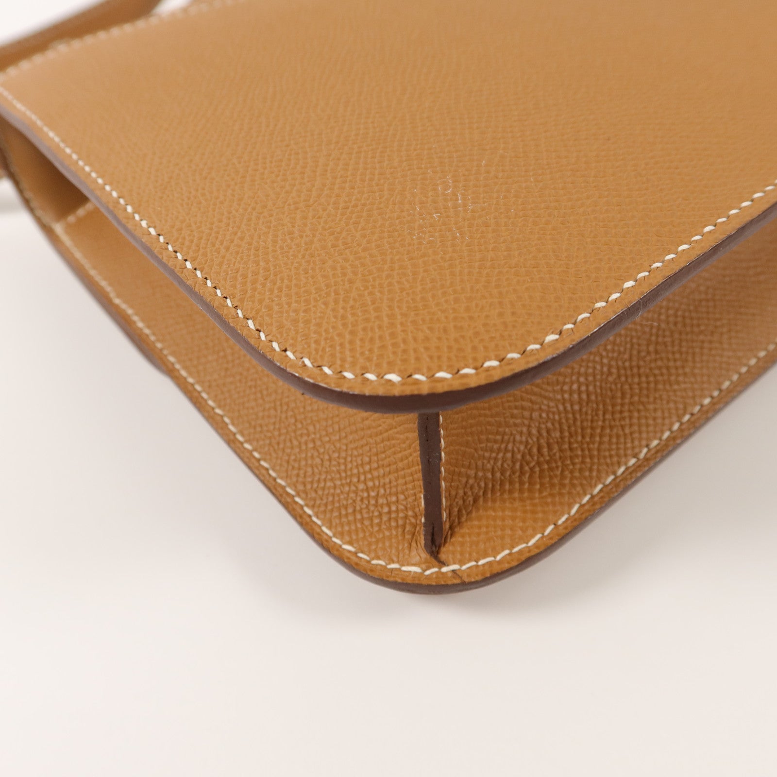 HERMES Epsom皮革Constance 24肩背袋Gold