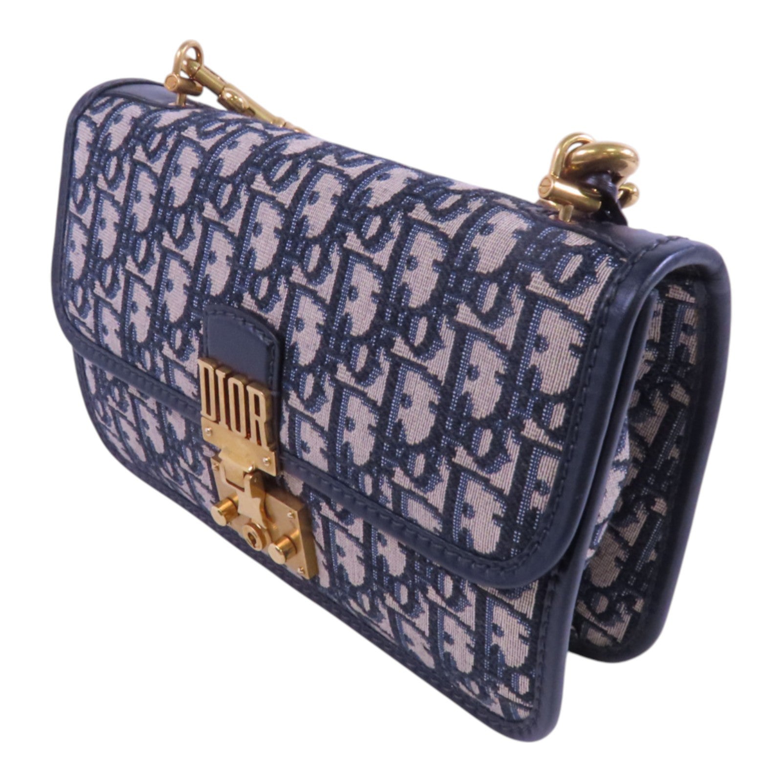 Dior  Oblique帆布Dioraddict金扣肩背袋