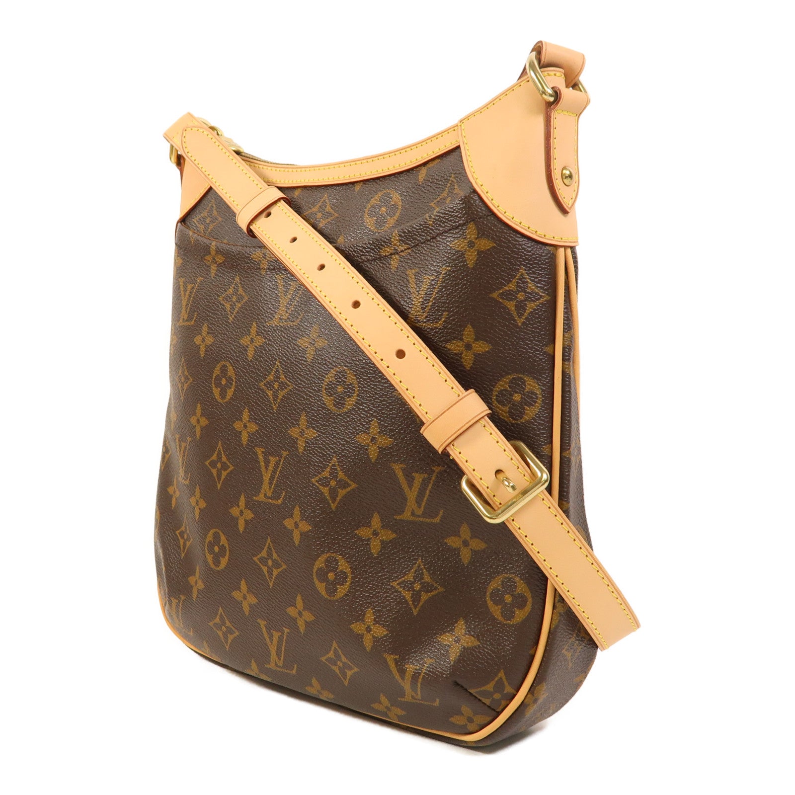 LOUIS VUITTON Monogram Odeon PM金扣肩背袋