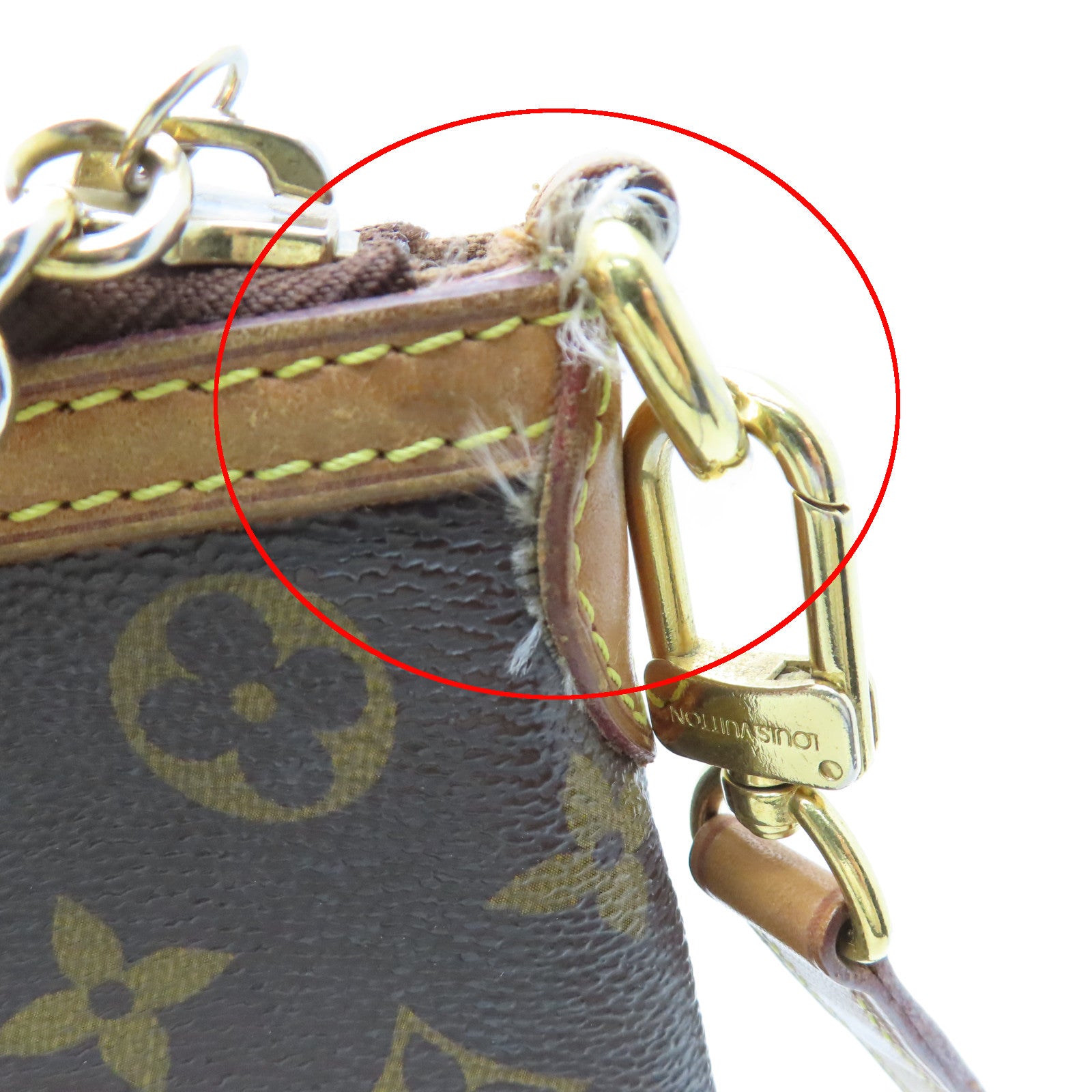 LOUIS VUITTON 【激減優惠】Monogram Palermo PM金扣手挽肩背兩用袋啡色