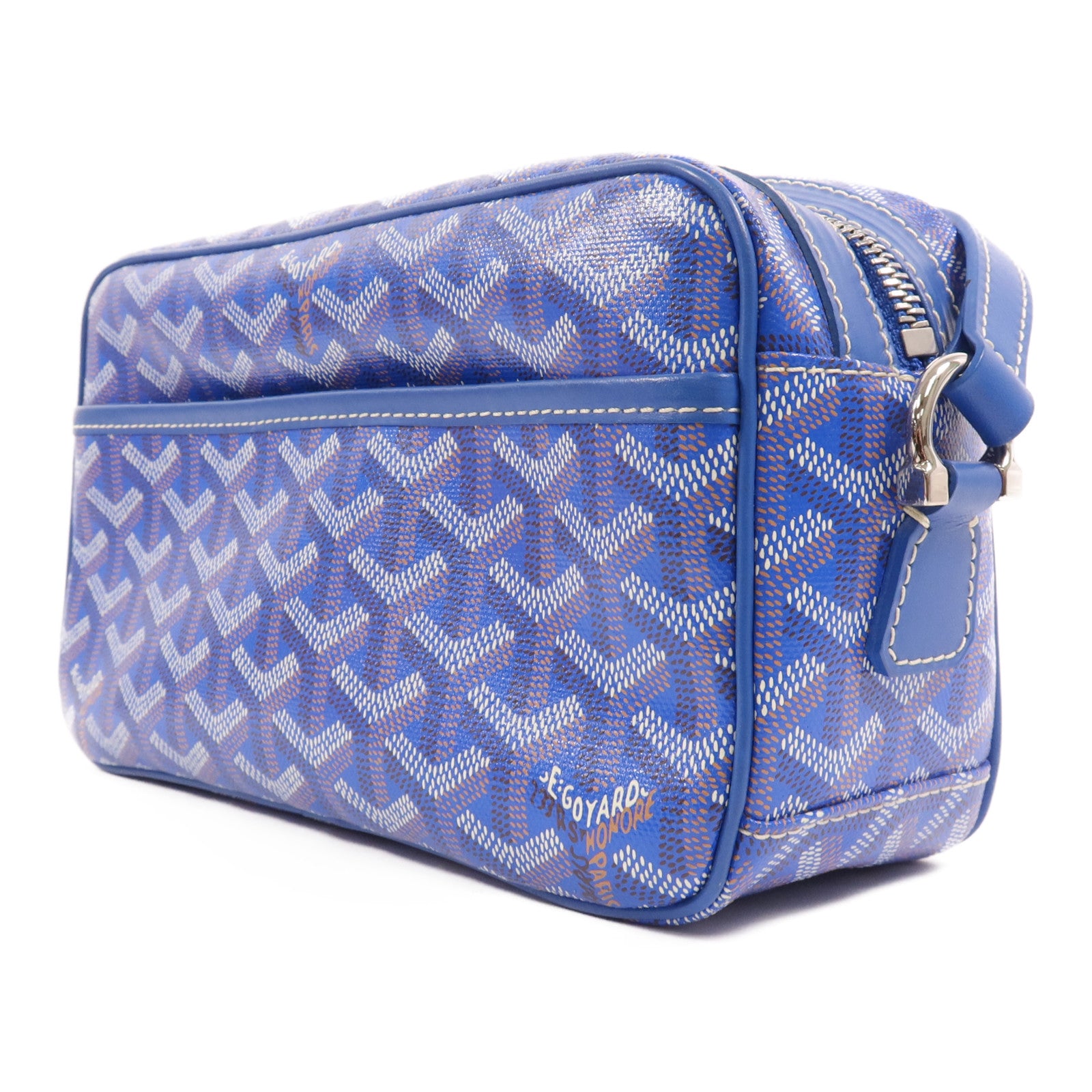 GOYARD 塗層帆布Sac Cap Vert銀扣肩背袋