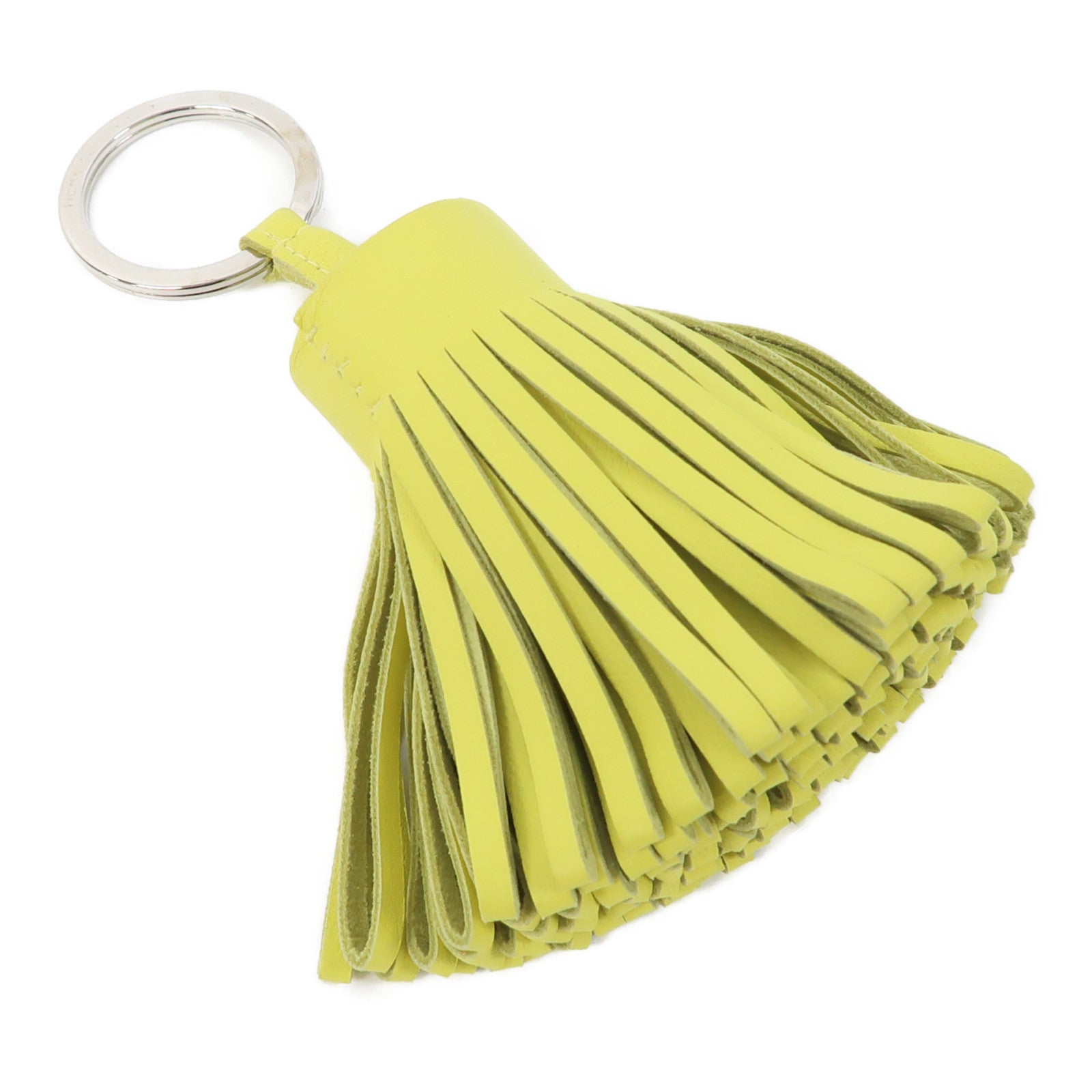 HERMES Swift皮革Carmen掛飾Lime/萊姆色