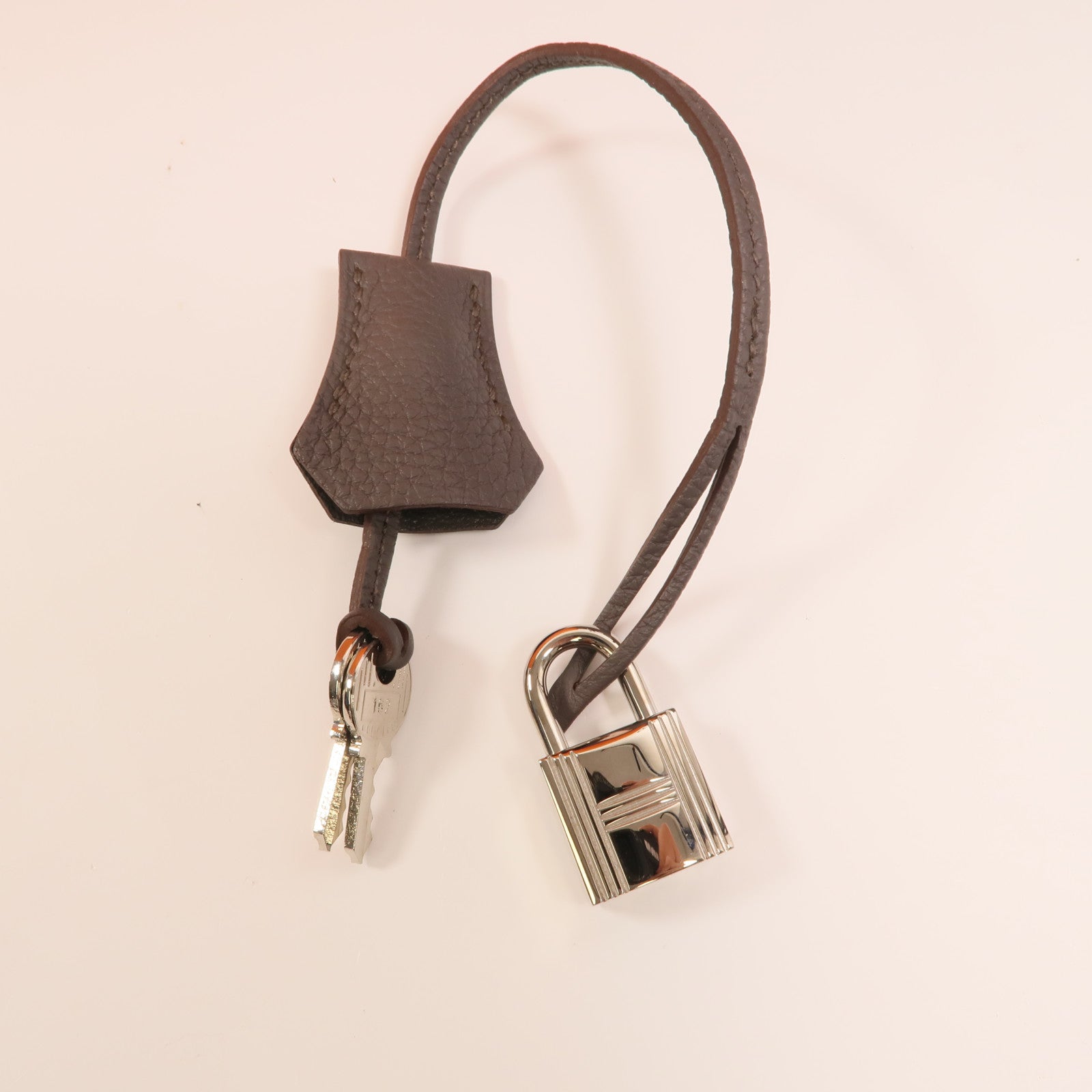 HERMES Togo皮革Birkin 30銀扣手挽袋Etain