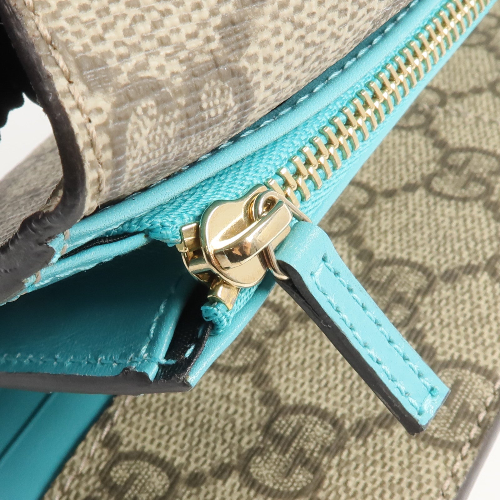 GUCCI 塗層帆布Long Wallet長錢包