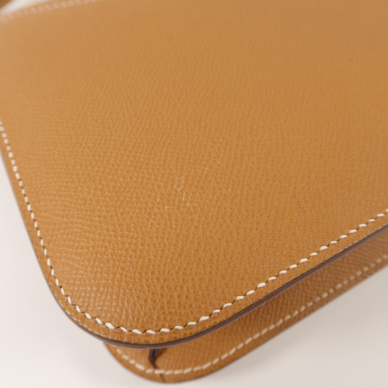 HERMES Epsom皮革Constance 24肩背袋Gold