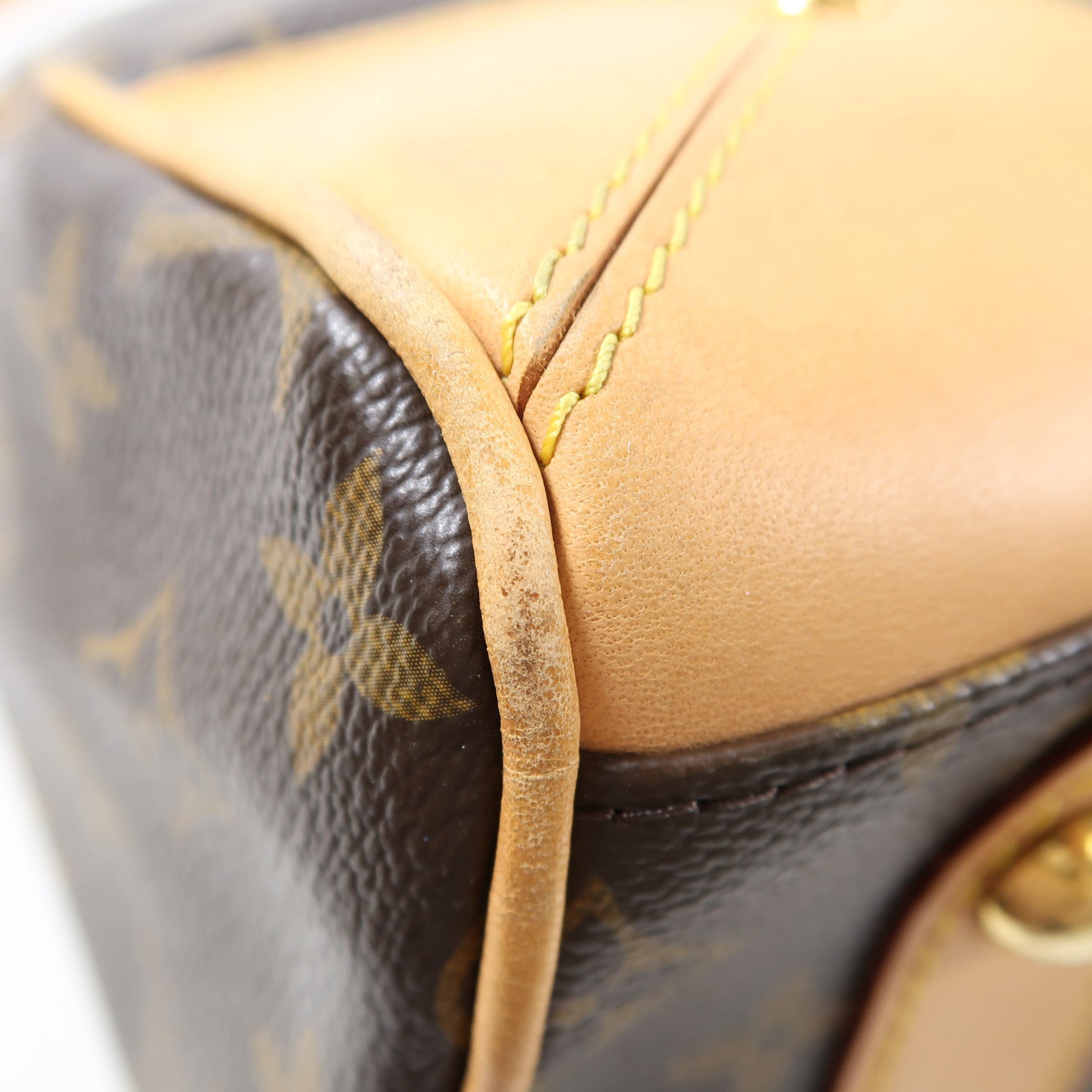 LOUIS VUITTON Monogram Retiro金扣手挽肩背兩用袋啡色