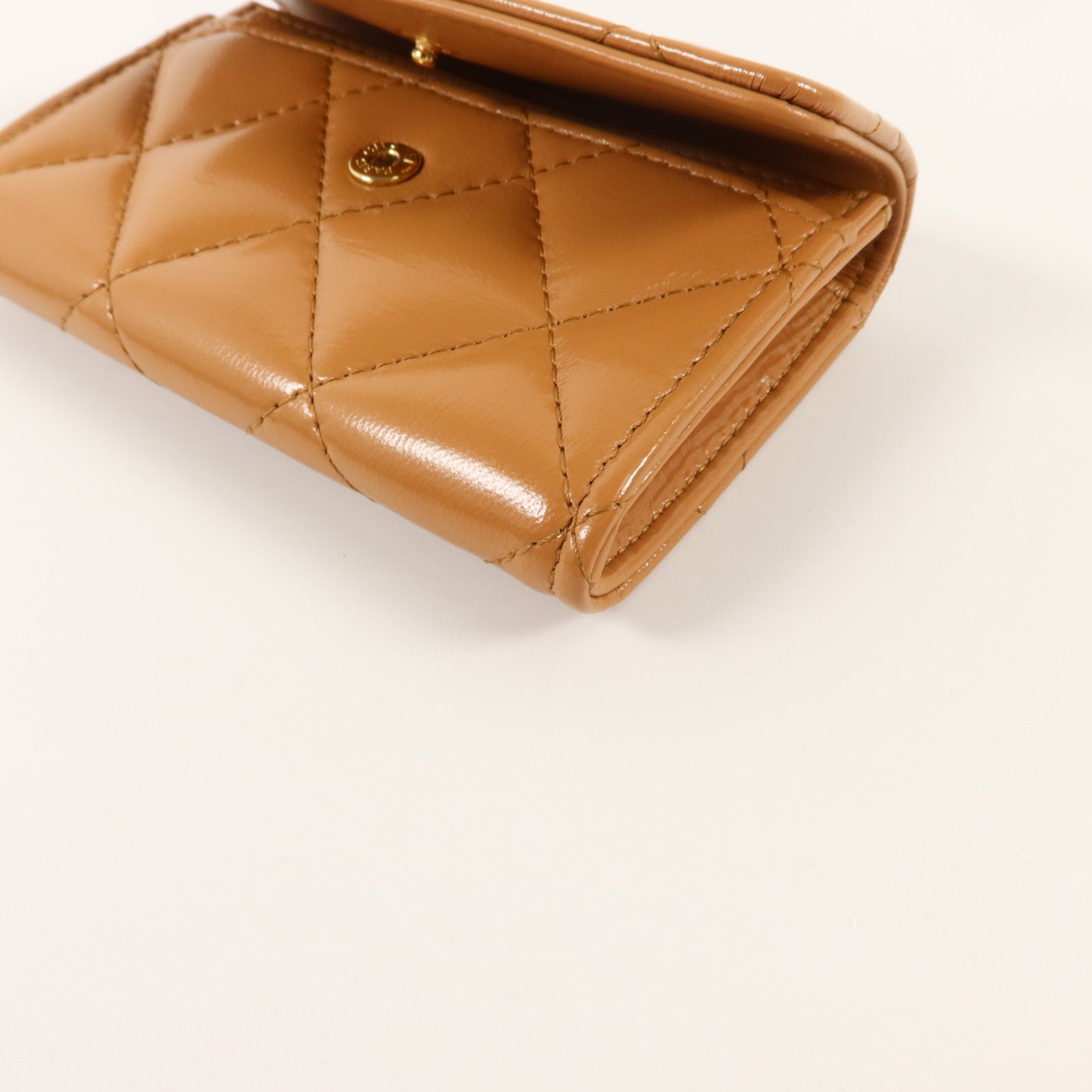CHANEL 羊皮皮革Chanel 19 Flap Card Holder金扣卡片套